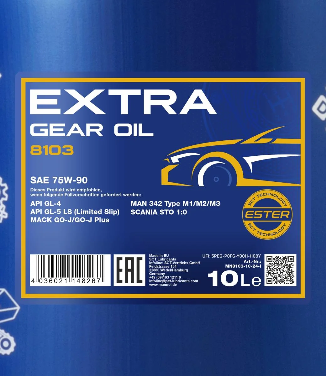 MANNOL® - MN810310 - Extra Getriebeoel 75W-90 GL-5 10L