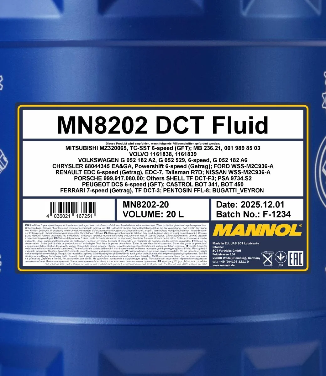 MANNOL® - MN820220 - 8202 DCT Fluid 20L