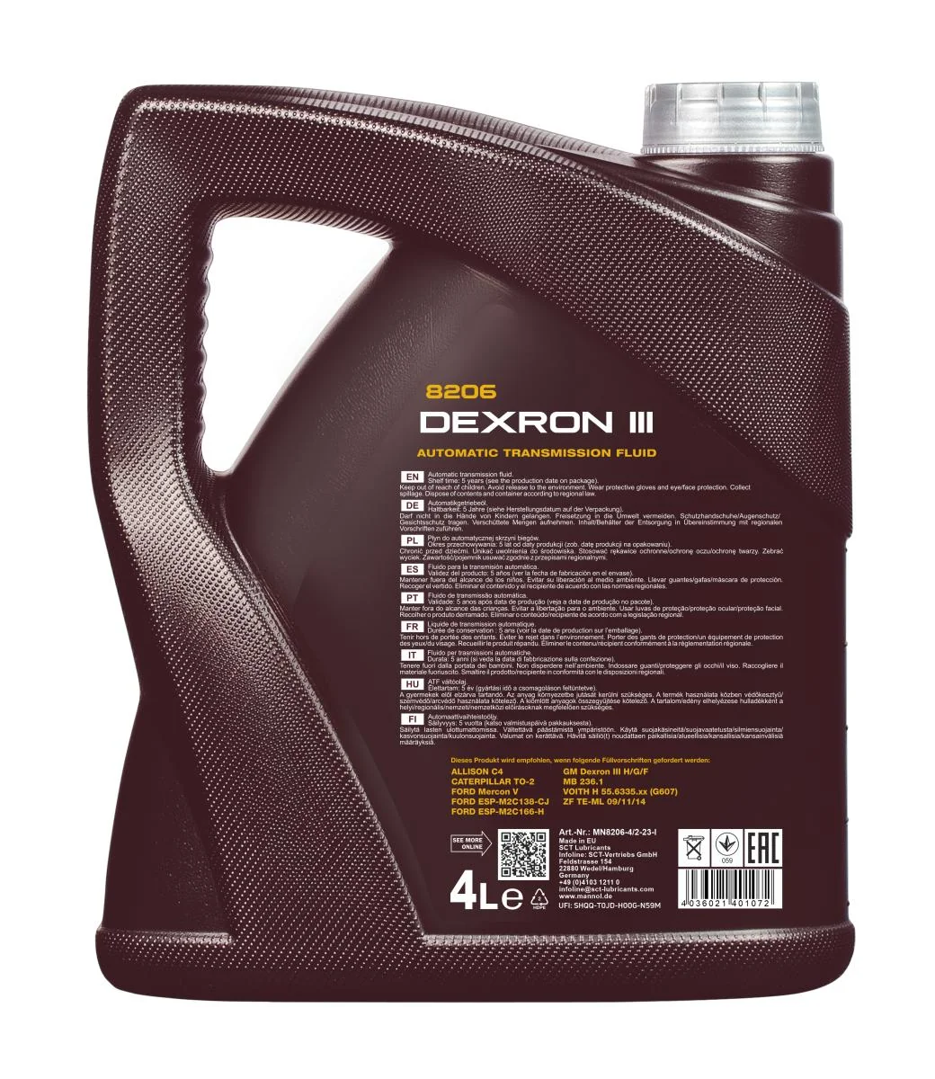 MANNOL® - MN82064 - Automatik Plus ATF DIII 4L