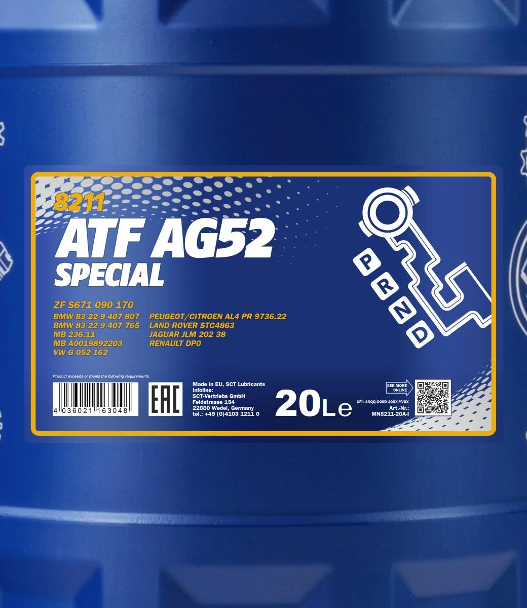 MANNOL® - MN821120 - ATF AG 52 Automatik Spezial 20L