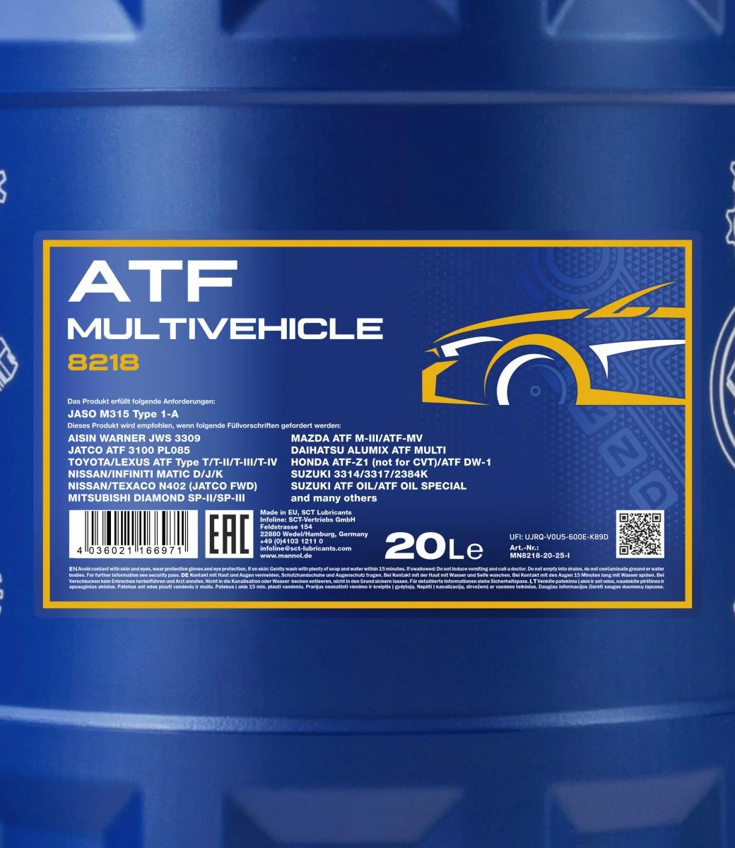 MANNOL® - MN821820 - ATF Multivehicle JWS 3309 20L