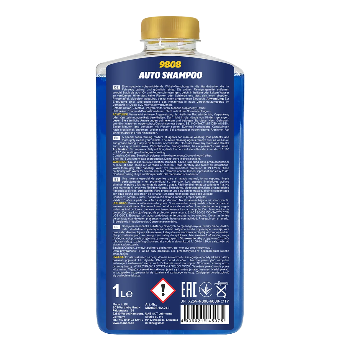 MANNOL® - MN98081 - Auto-Shampoo 9808 1L
