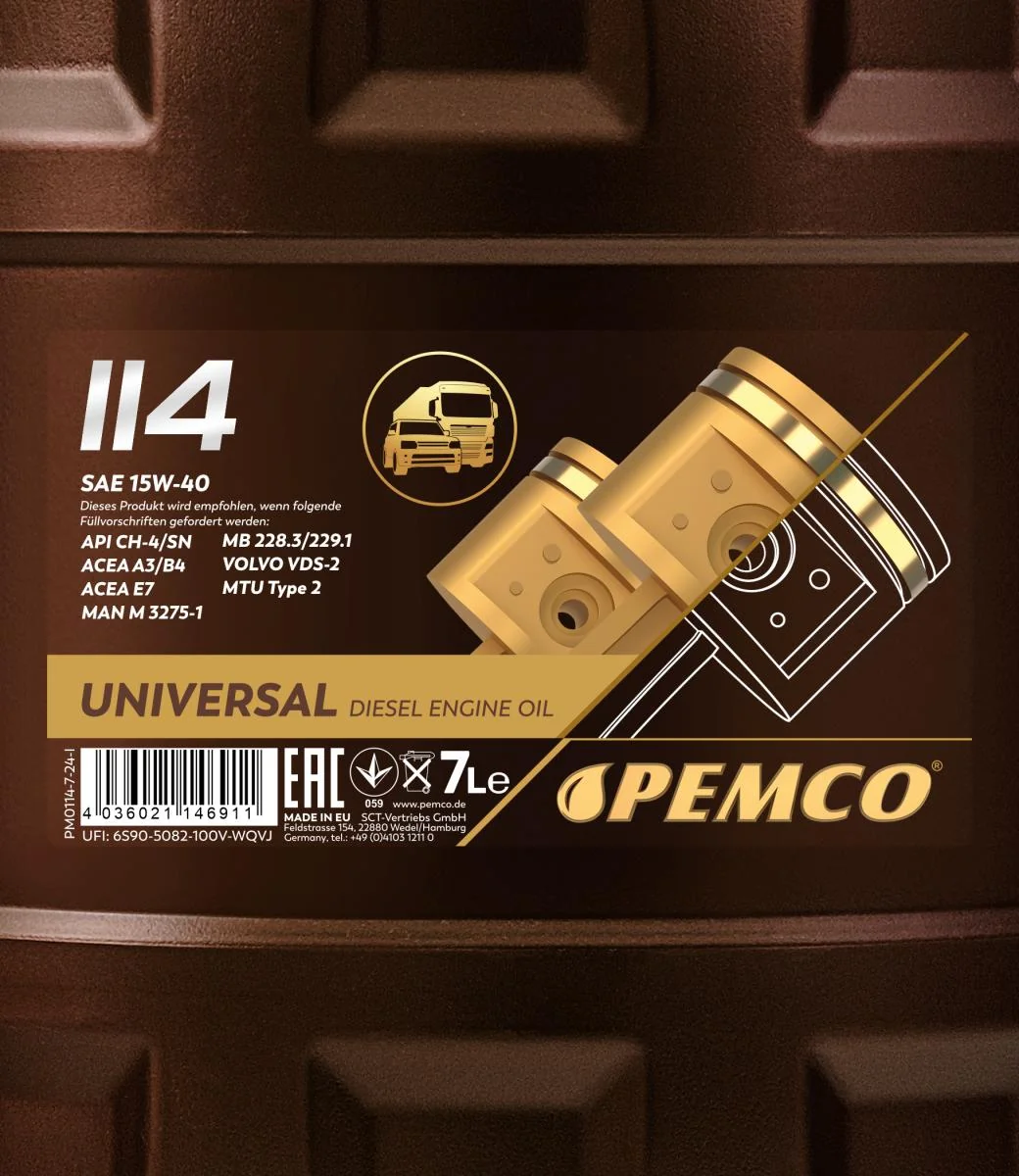 PEMCO - PM01147 - 114 15W-40 7l