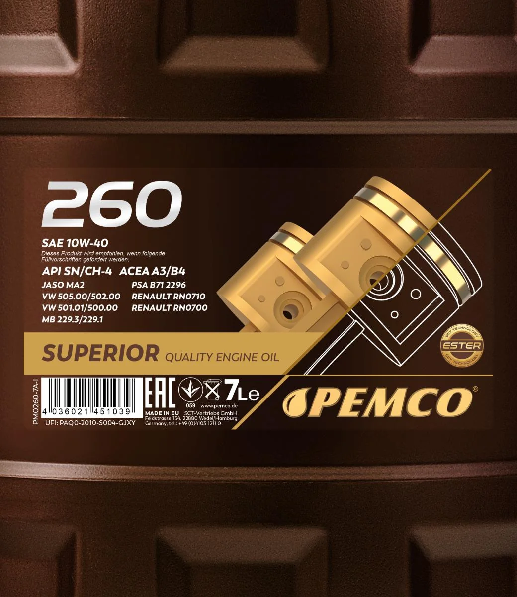 PEMCO - PM02607 - 260 10W-40 7L