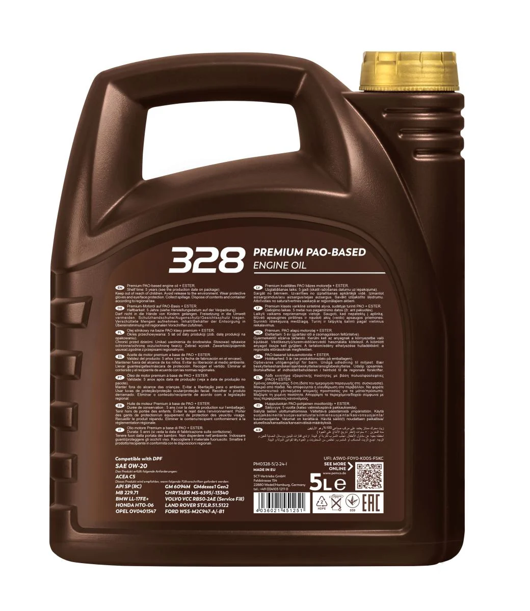 PEMCO - PM03285 - 328 0W-20 5L