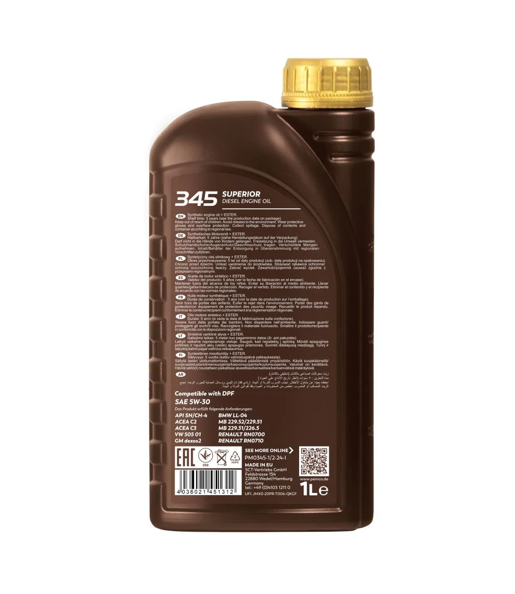 PEMCO - PM03451 - 345 5W-30 1L