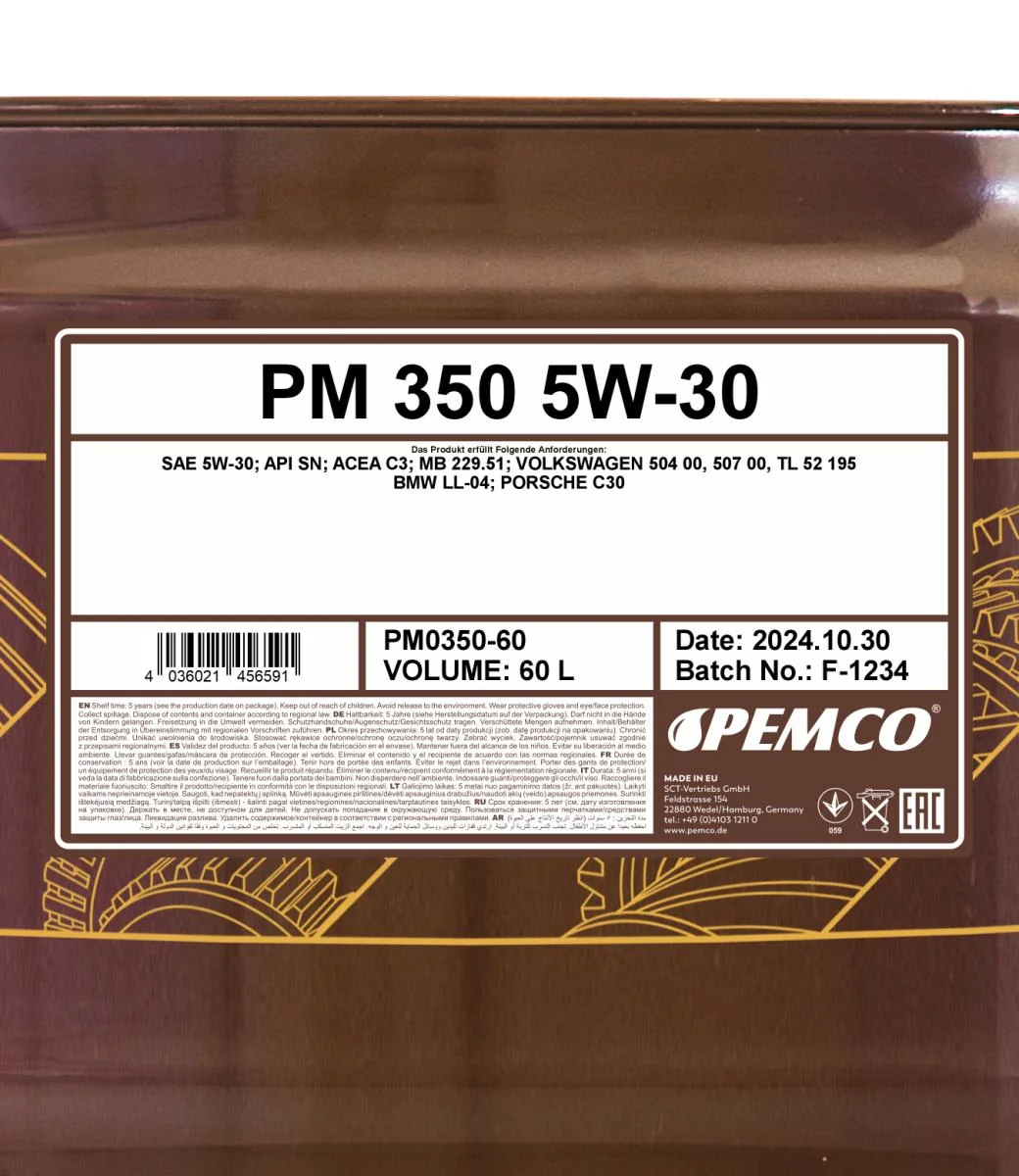 PEMCO - PM035060 - 350 5W-30 60L