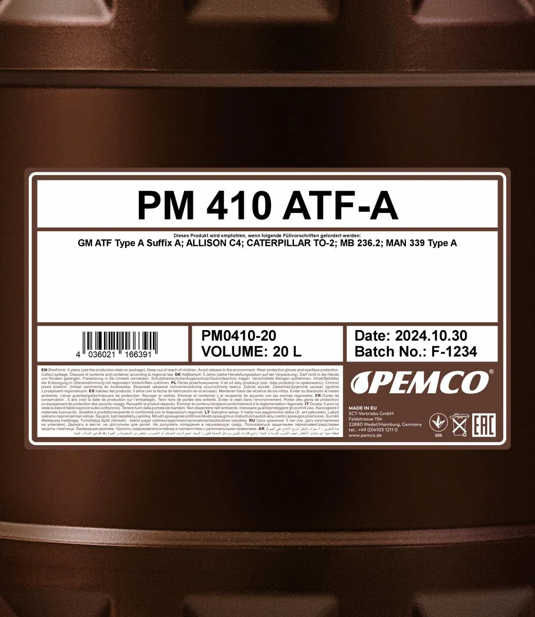 PEMCO - PM041020 - 410 ATF-A 20L