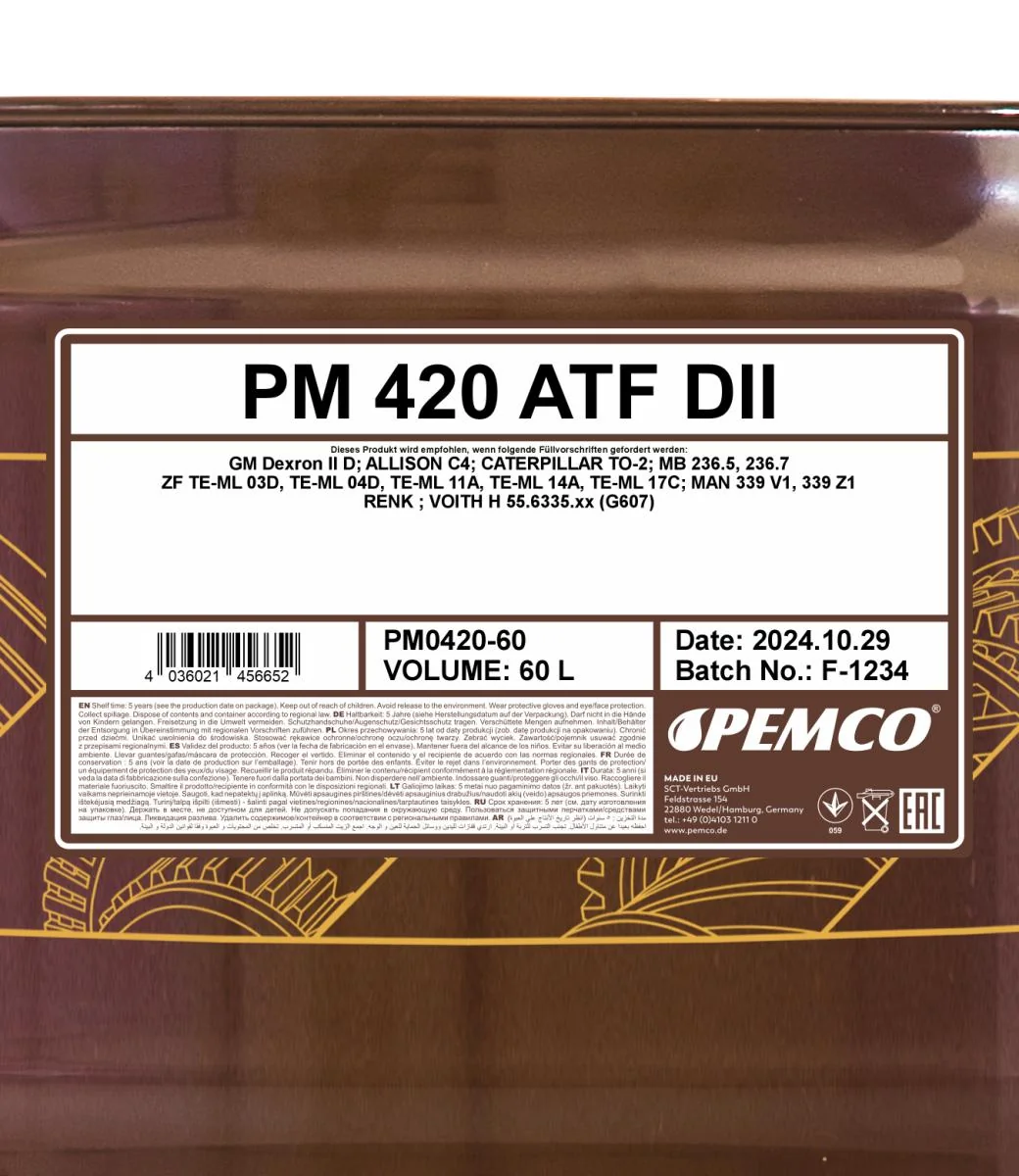 PEMCO - PM042060 - 420 ATF IID 60L