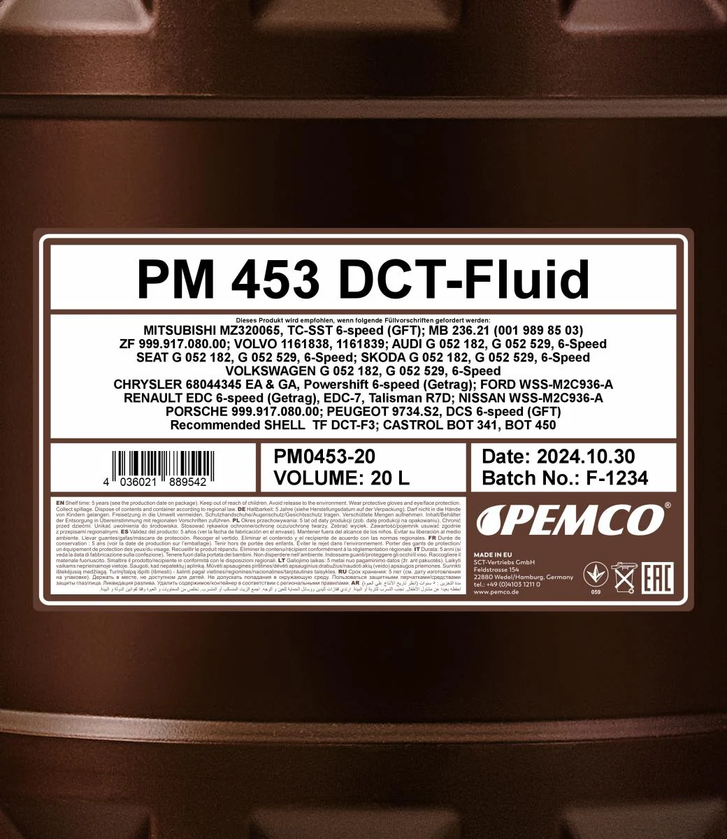 PEMCO - PM045320 - 453 DCT-Oel 20L