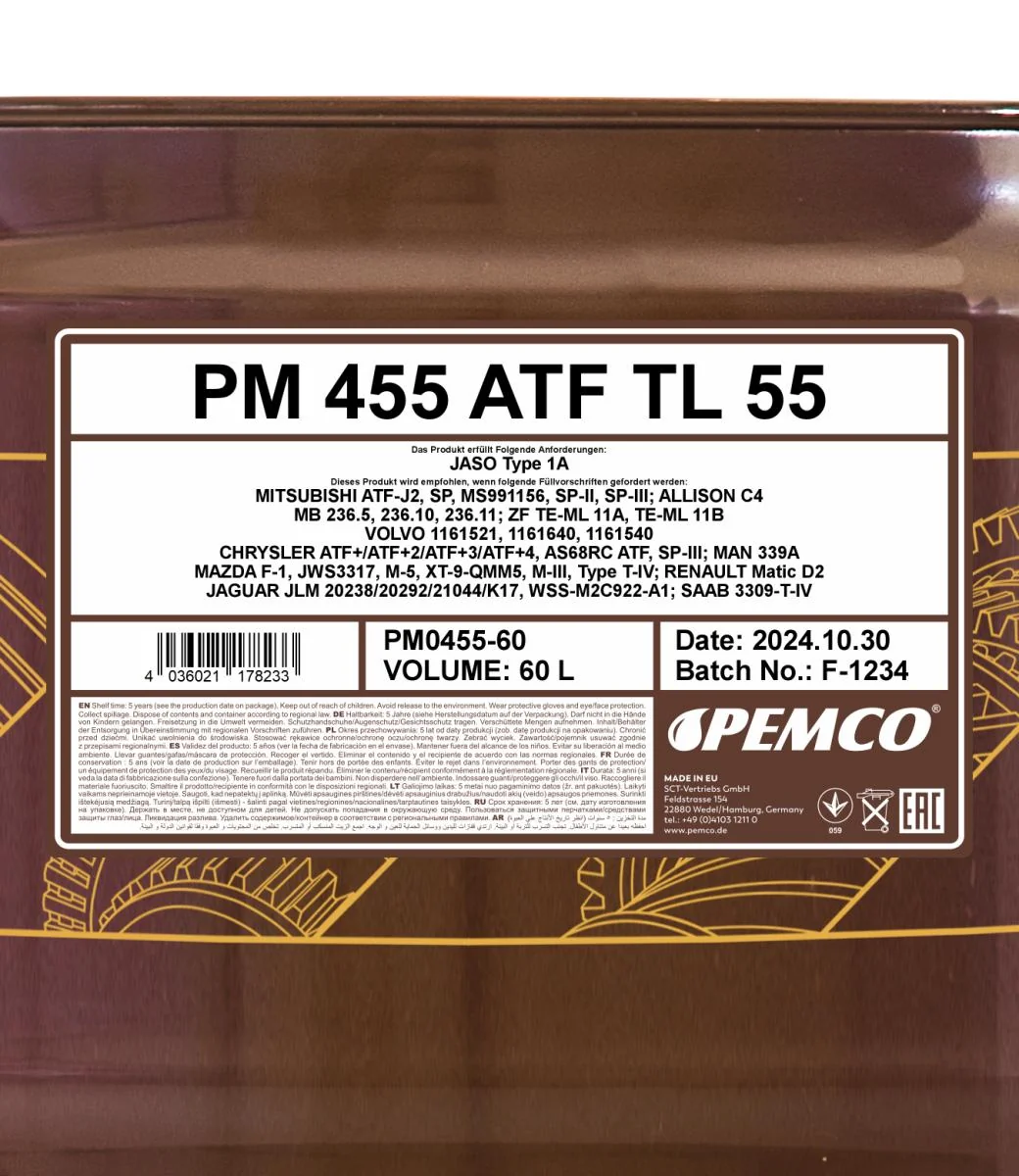 PEMCO - PM045560 - 455 ATF TL 55 60L