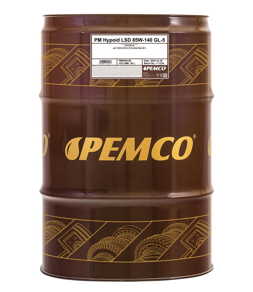 PEMCO - PM054060 - Hypoid LSD 85W-140 GL-5 60 Liter
