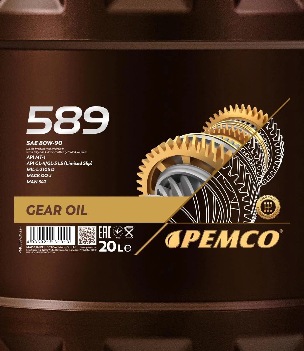 PEMCO - PM058920 - 589 80W-90 GL-5 20 Liter