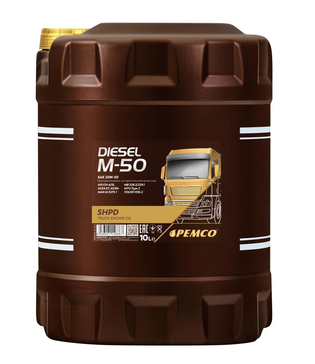 PEMCO - PM070210 - Diesel M-50 SHPD 20W-50 10L