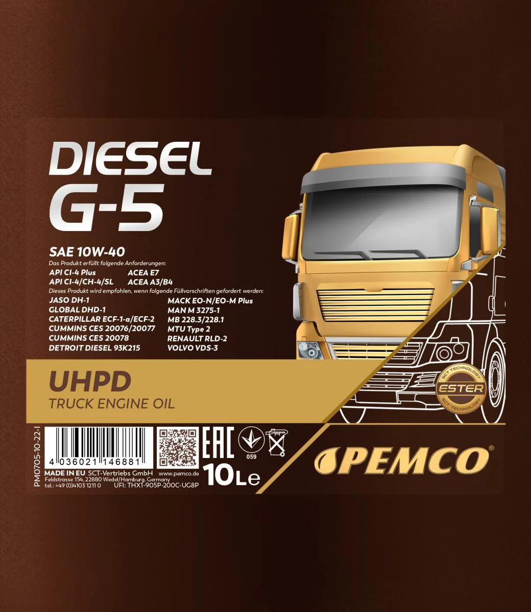 PEMCO - PM070510 - Diesel G-5 UHPD 10W-40 10L