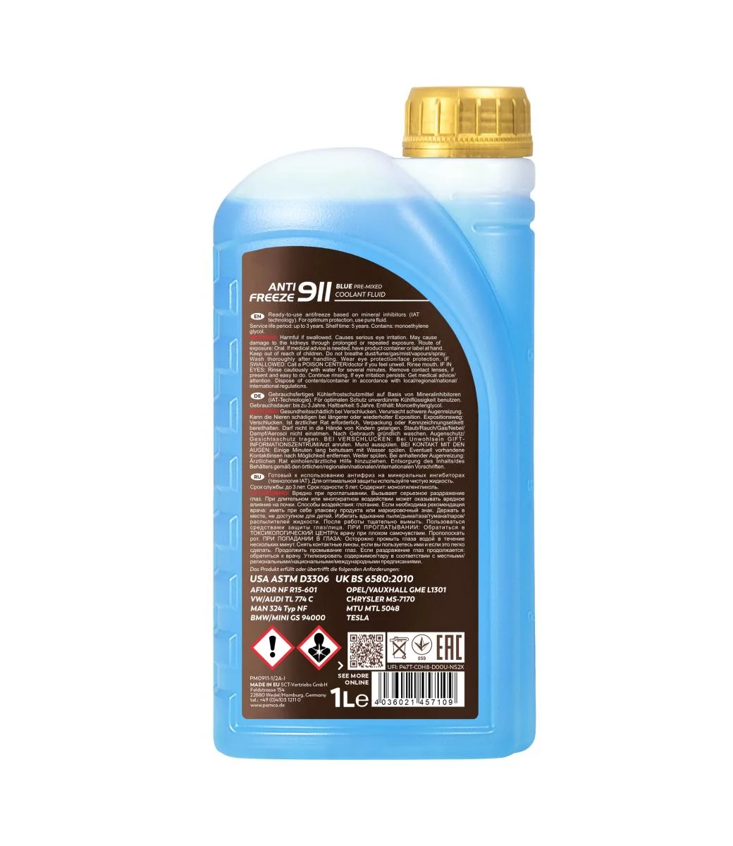 PEMCO - PM09111 - Frostschutz 911 (-40) 1L