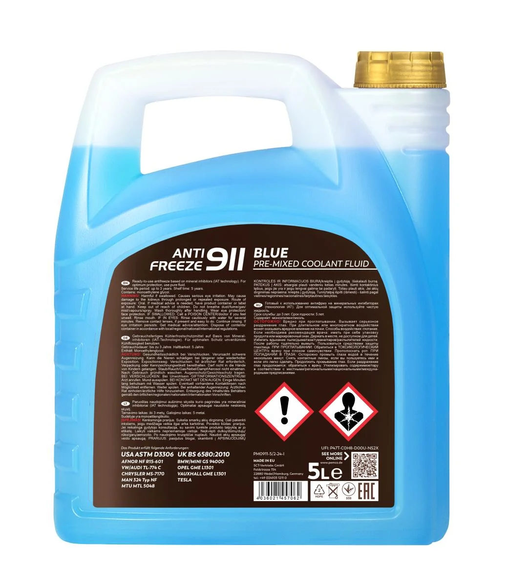 PEMCO - PM09115 - Frostschutz 911 (-40) 5L