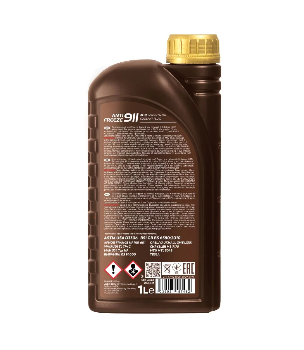 PEMCO - PM0911C1 - Frostschutzmittel 911 (Konzentrat) 1L