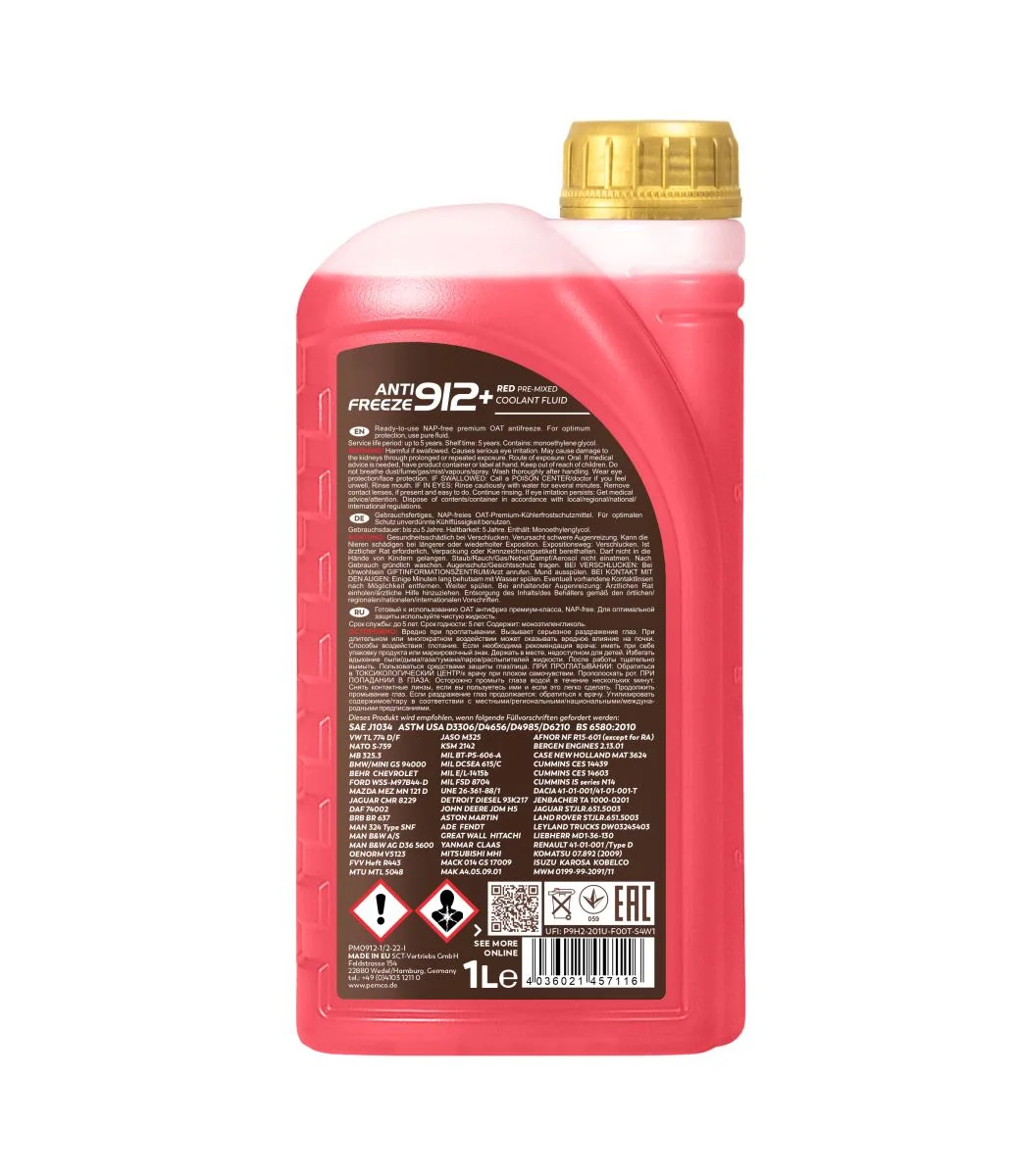 PEMCO - PM09121 - Frostschutzmittel 912+ (-40) 1L