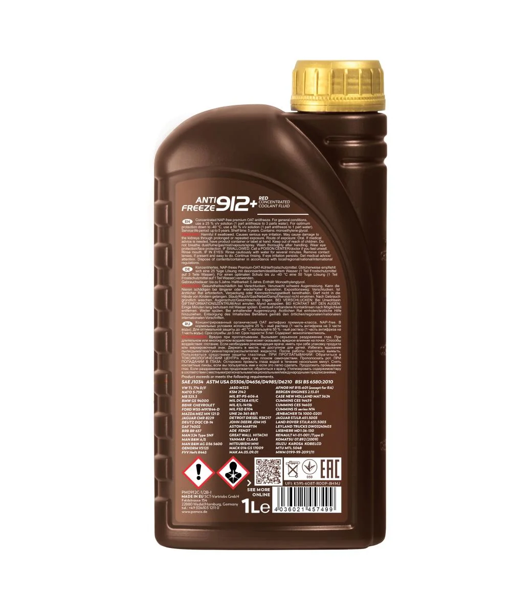 PEMCO - PM0912C1 - Frostschutzmittel 912+ (Konzentrat) 1L