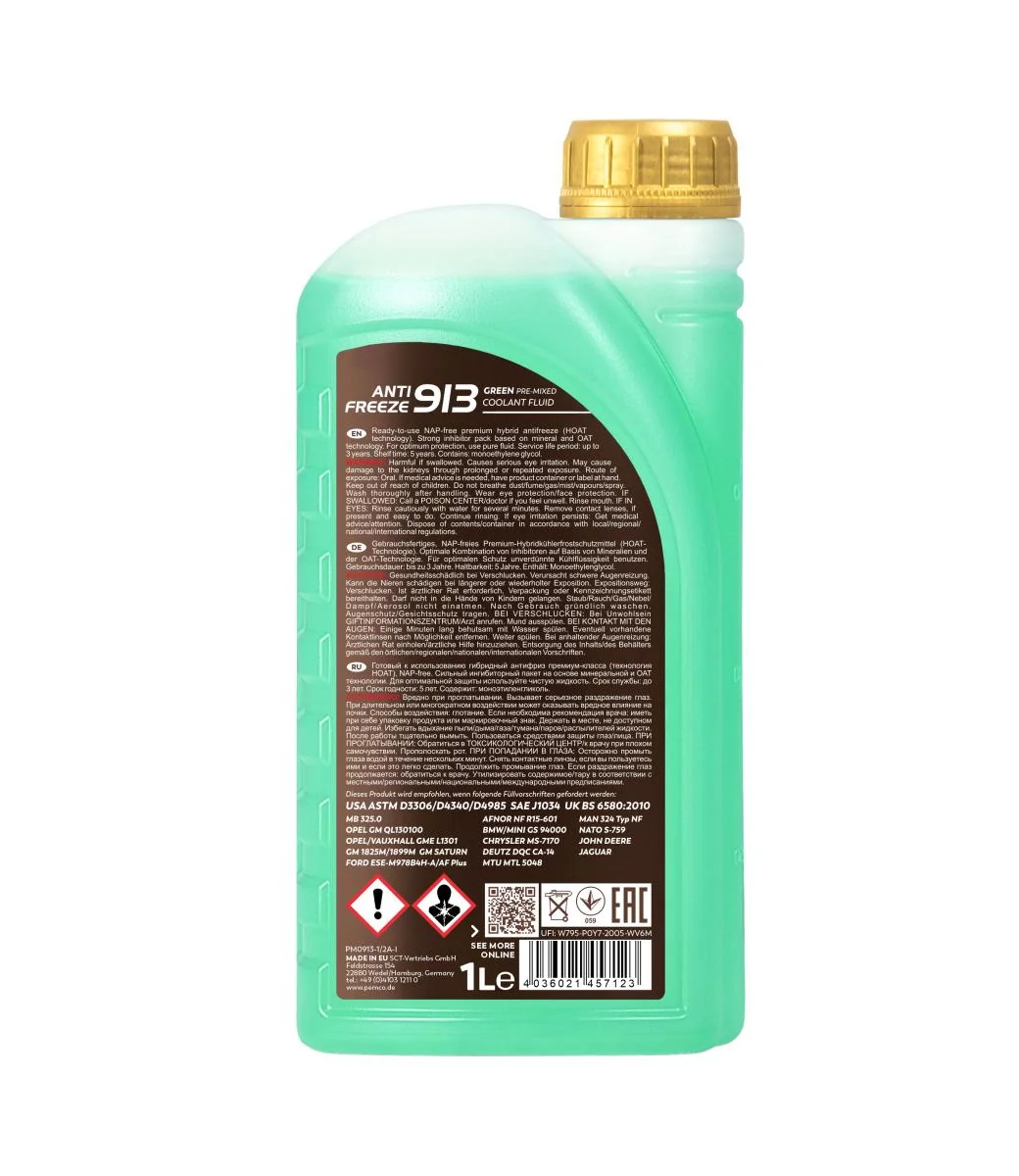 PEMCO - PM09131 - Frostschutzmittel 913 (-40) 1L