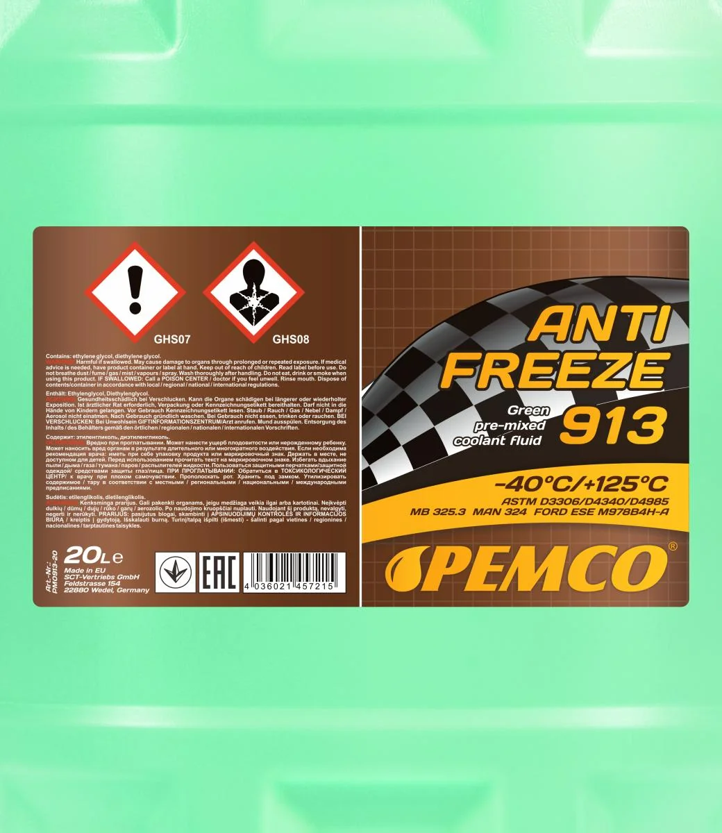 PEMCO - PM091320 - Frostschutzmittel 913 (-40) 20L