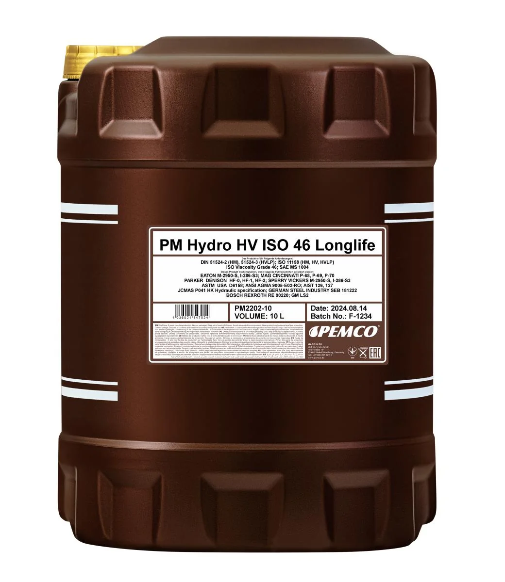PEMCO - PM220210 - Hydro HV ISO 46 LONGLIFE 10L