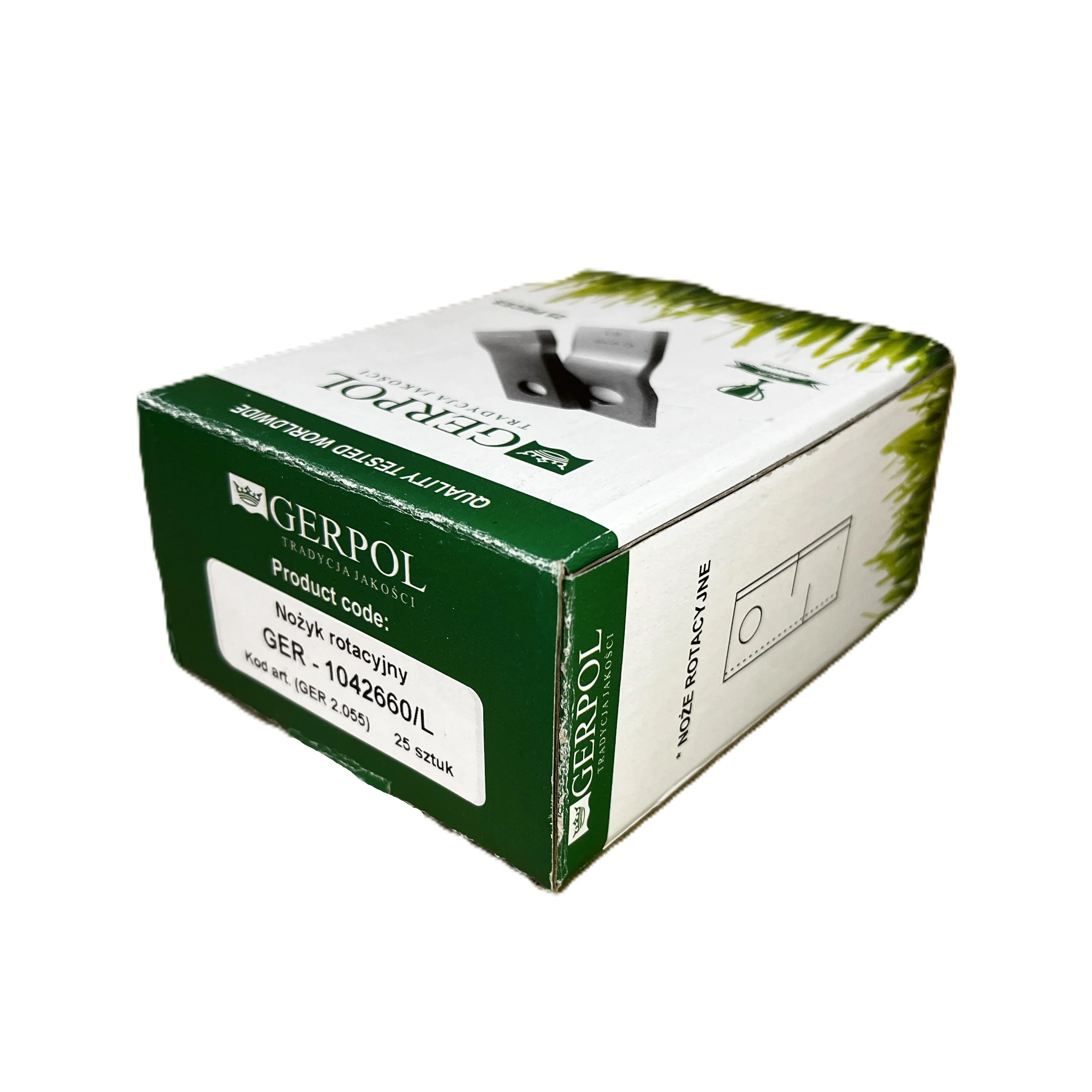 Gerpol - 1042660 - Mähklinge links - Packung mit 25 Stück