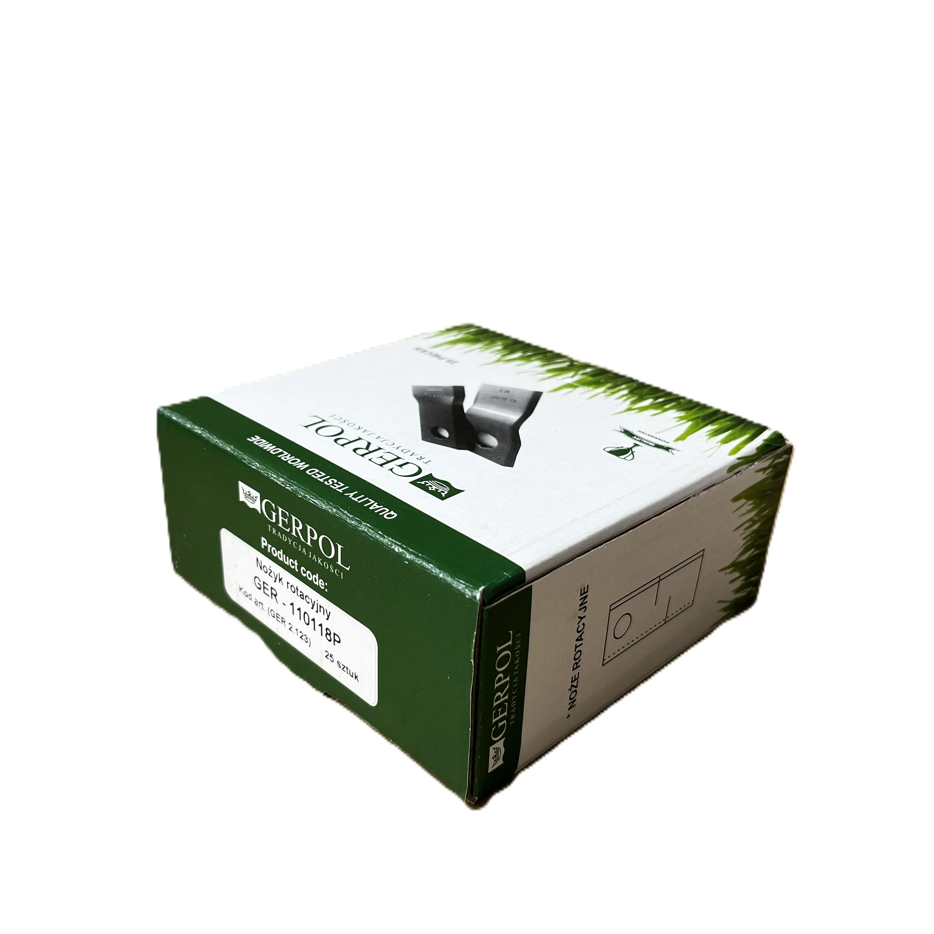 Gerpol - 110118 - Mähklinge rechts - Packung mit 25 Stück