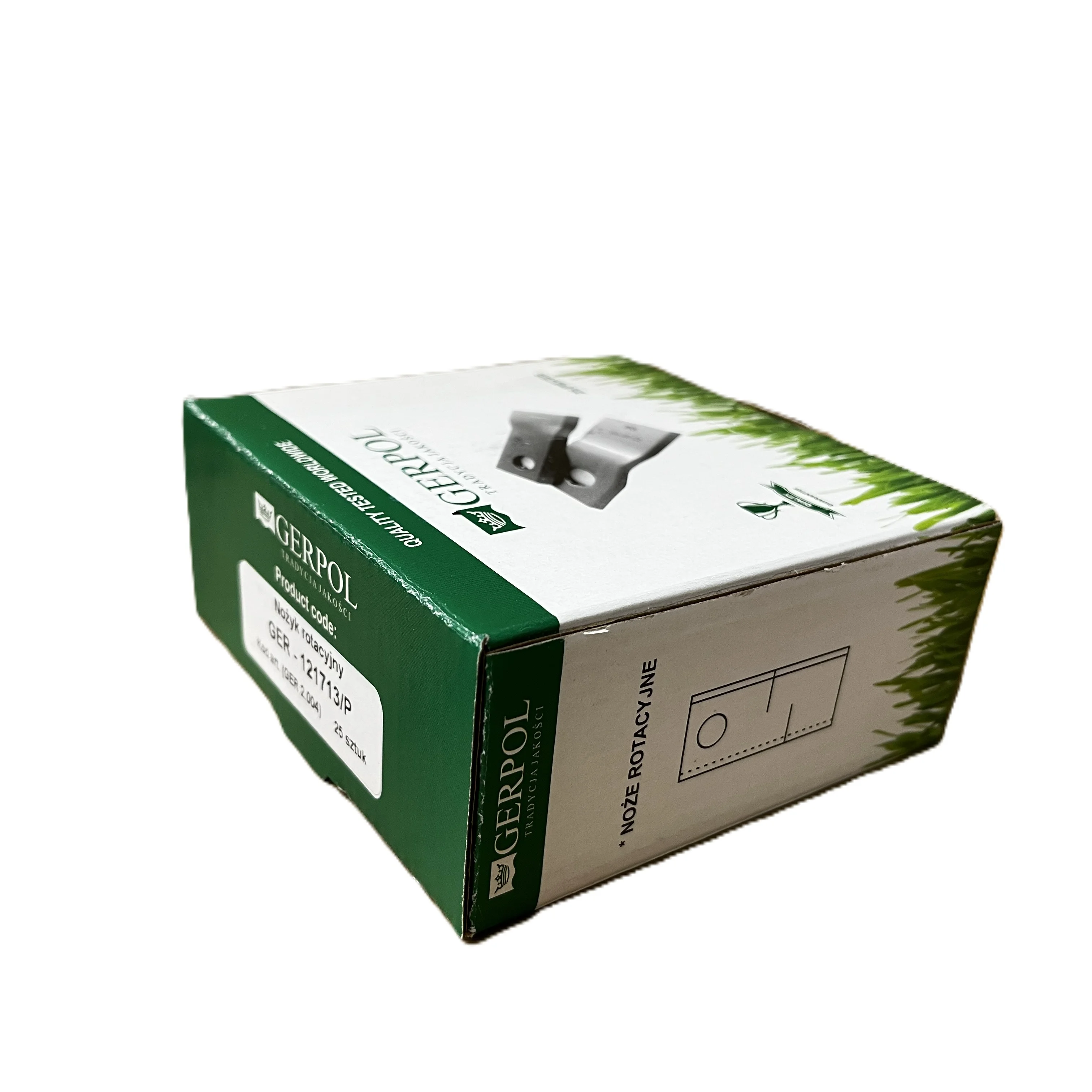 Gerpol - 121713 - Mähklinge rechts - Packung mit 25 Stück
