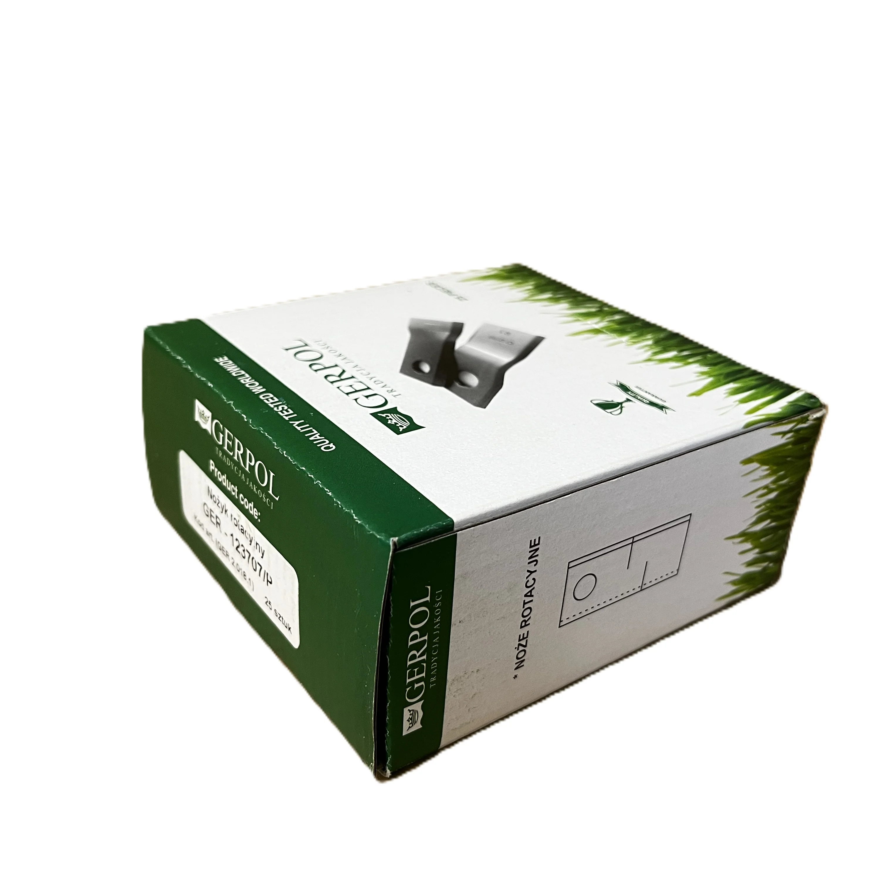 Gerpol - 123707 - Mähklinge rechts - Packung mit 25 Stück