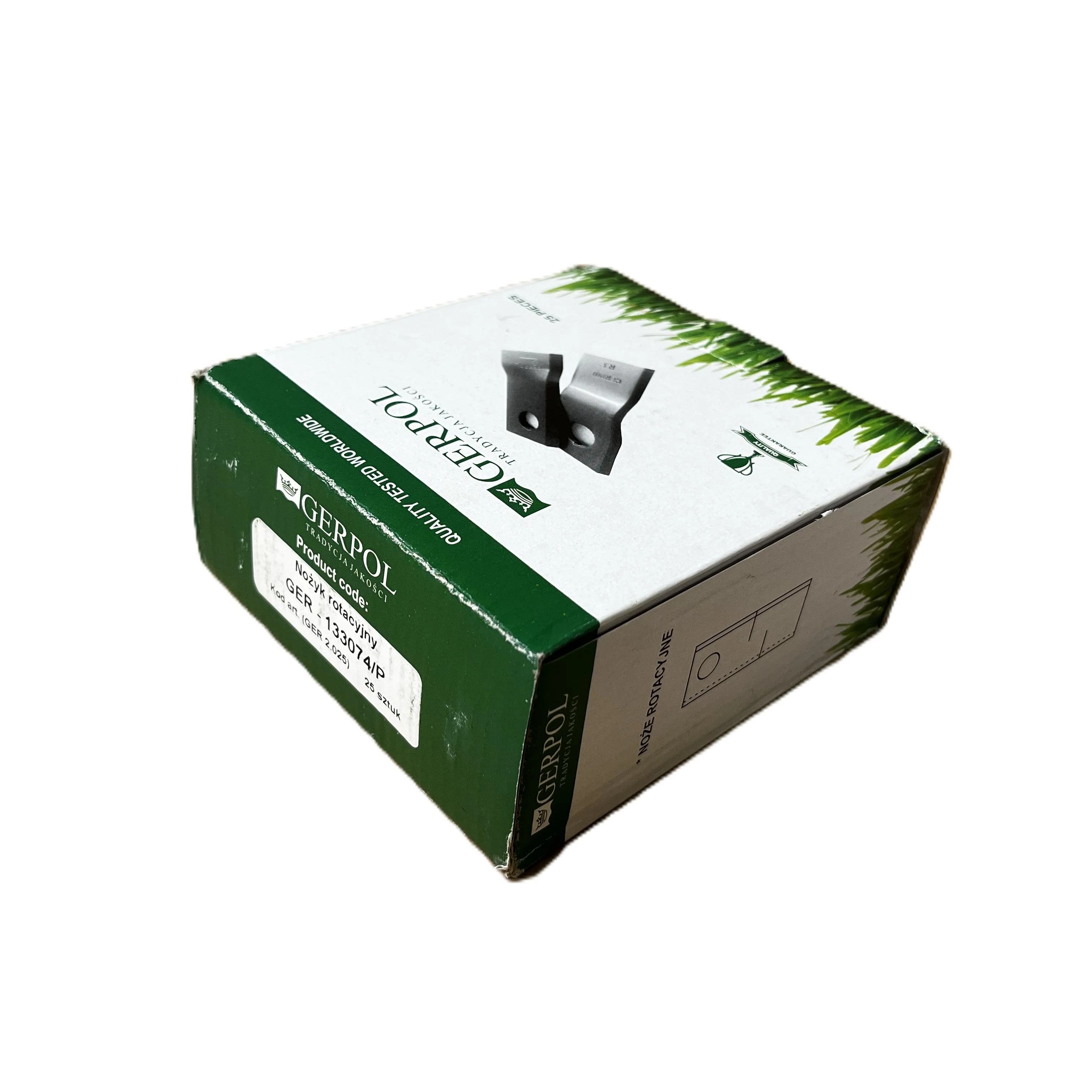 Gerpol - 133074 - Mähklinge rechts - Packung mit 25 Stück