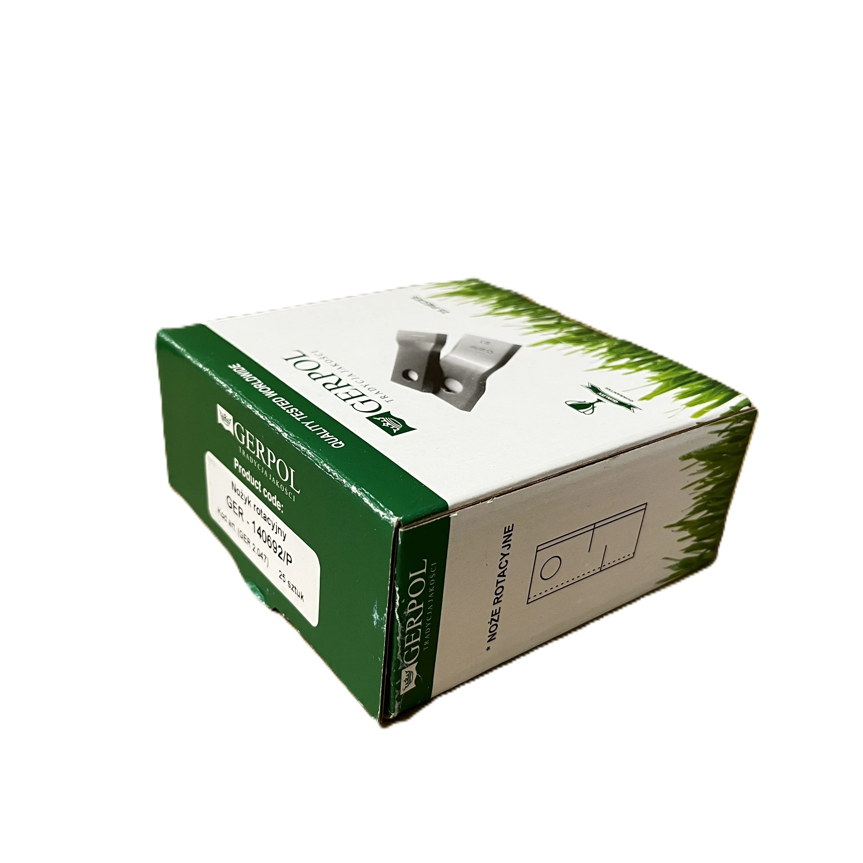 Gerpol - 140692 - Mähklinge rechts - Packung mit 25 Stück