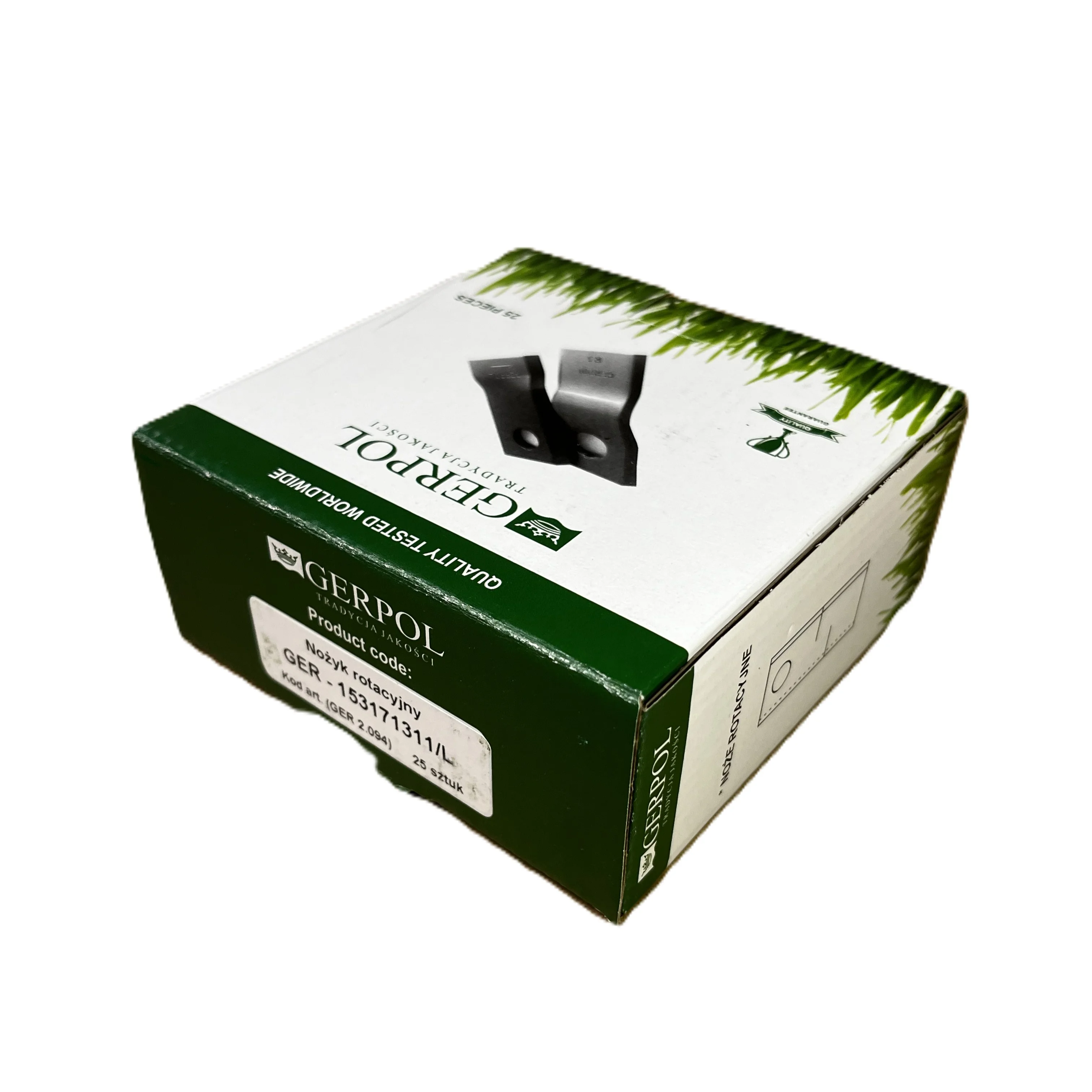Gerpol - 153171311 - Mähklinge links - Packung mit 25 Stück