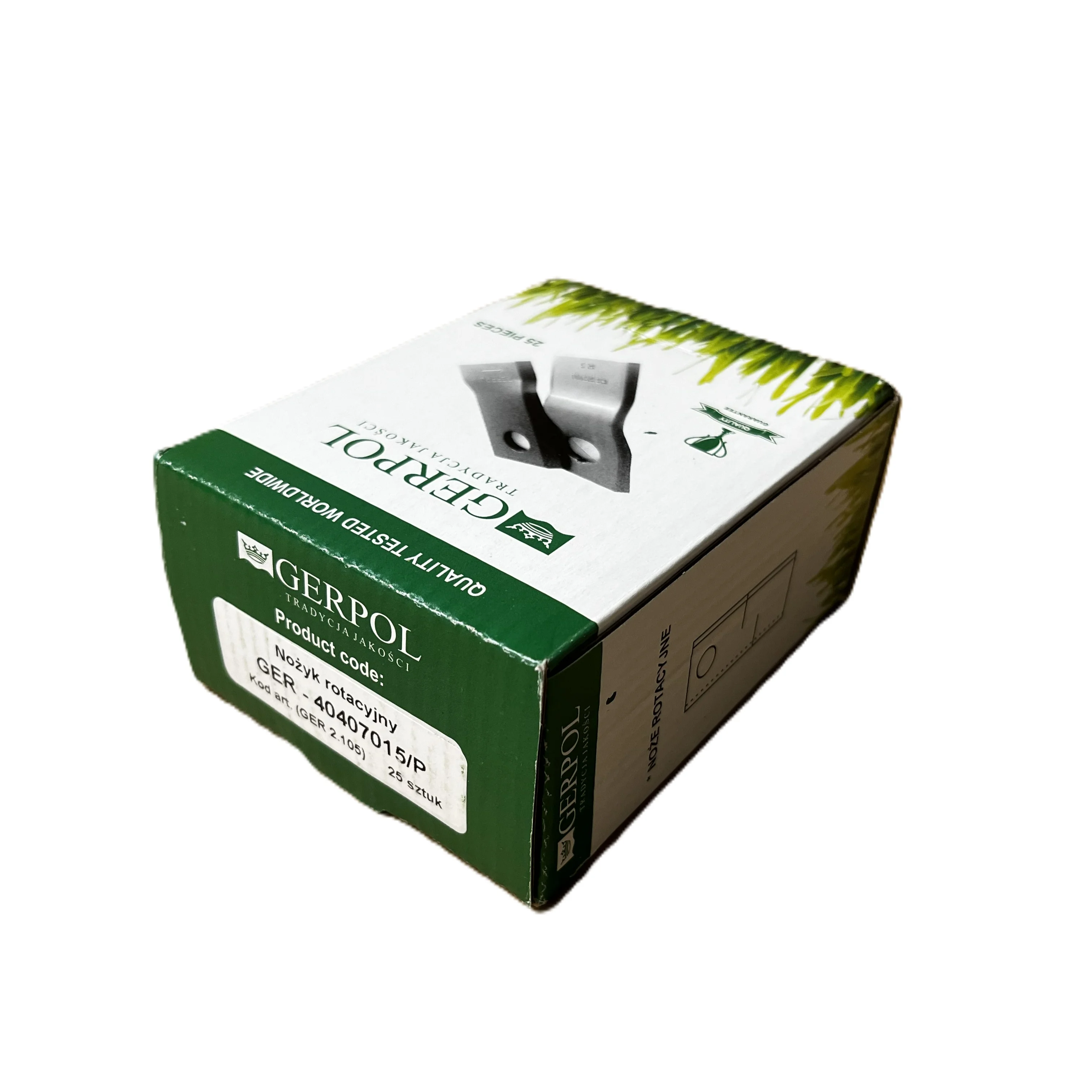 Gerpol - 4047015 - Mähklinge rechts - Packung mit 25 Stück