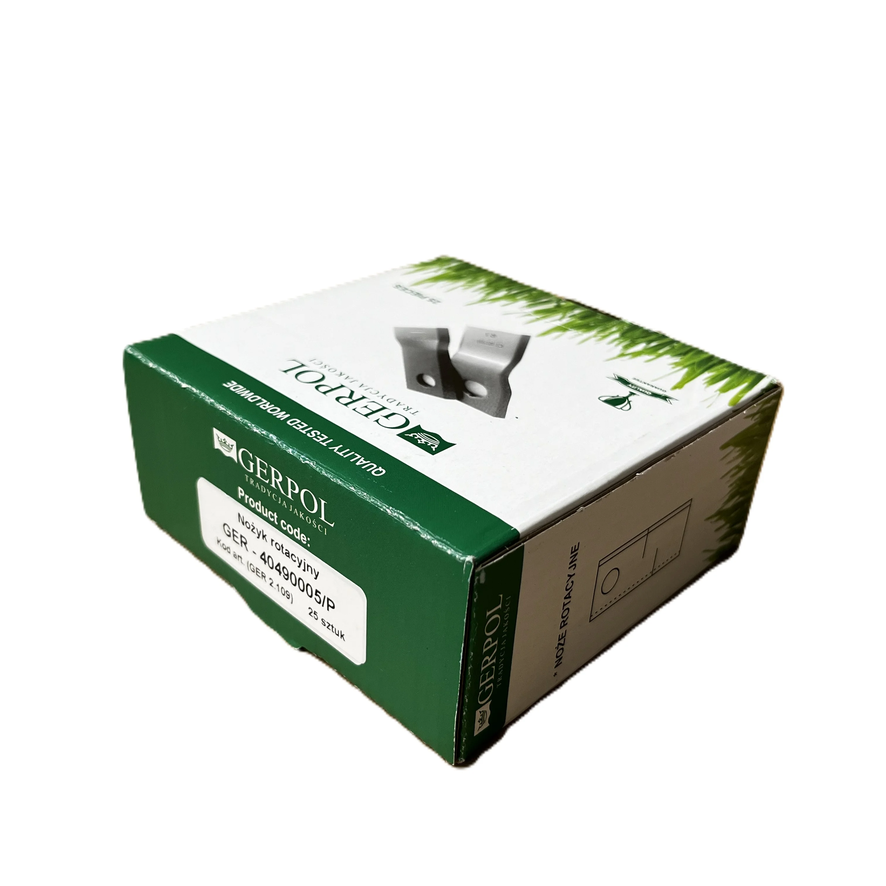 Gerpol - 40490005 - Mähklinge rechts - Packung mit 25 Stück