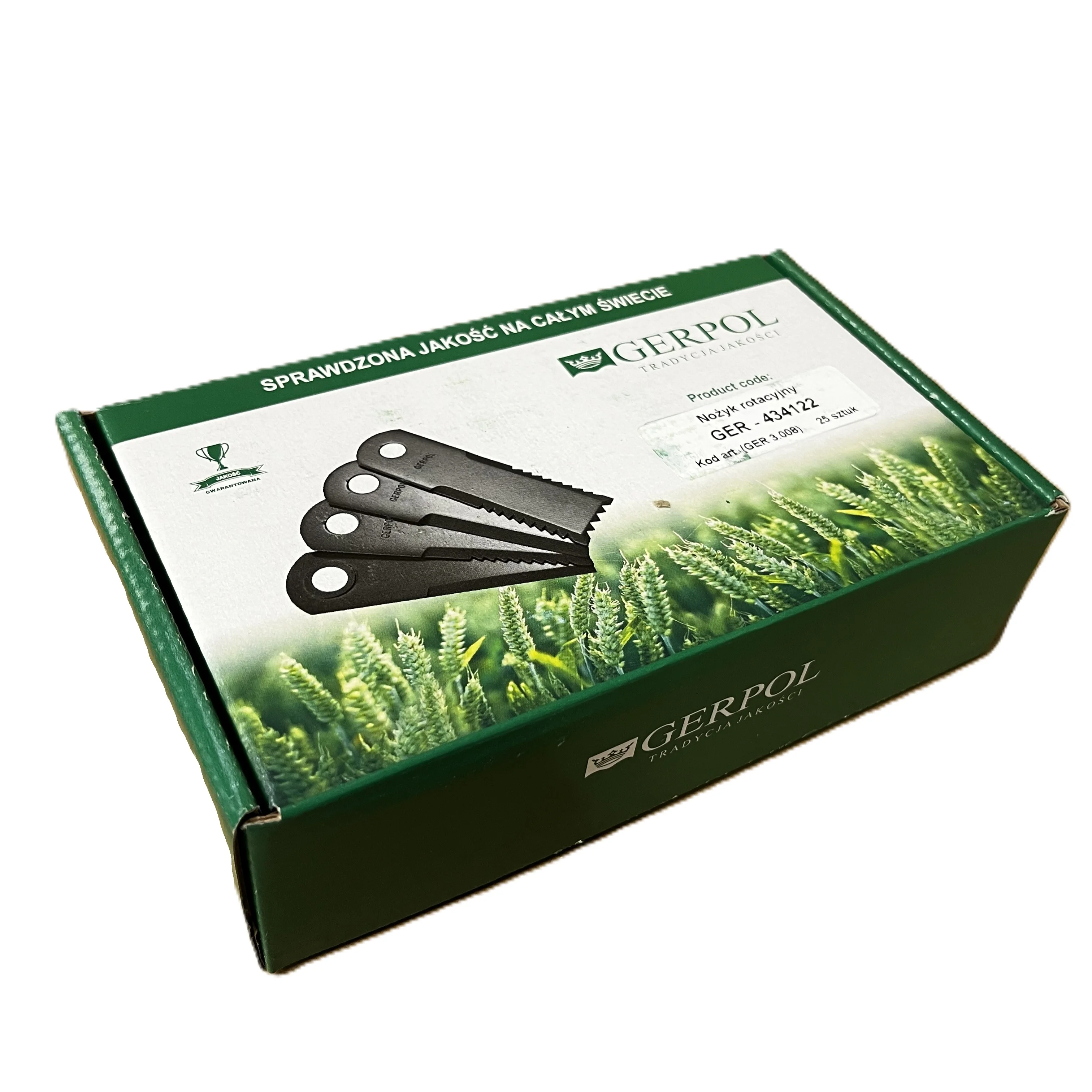 Gerpol - 434122 - Mähklinge gekröpft - Packung mit 25 Stück