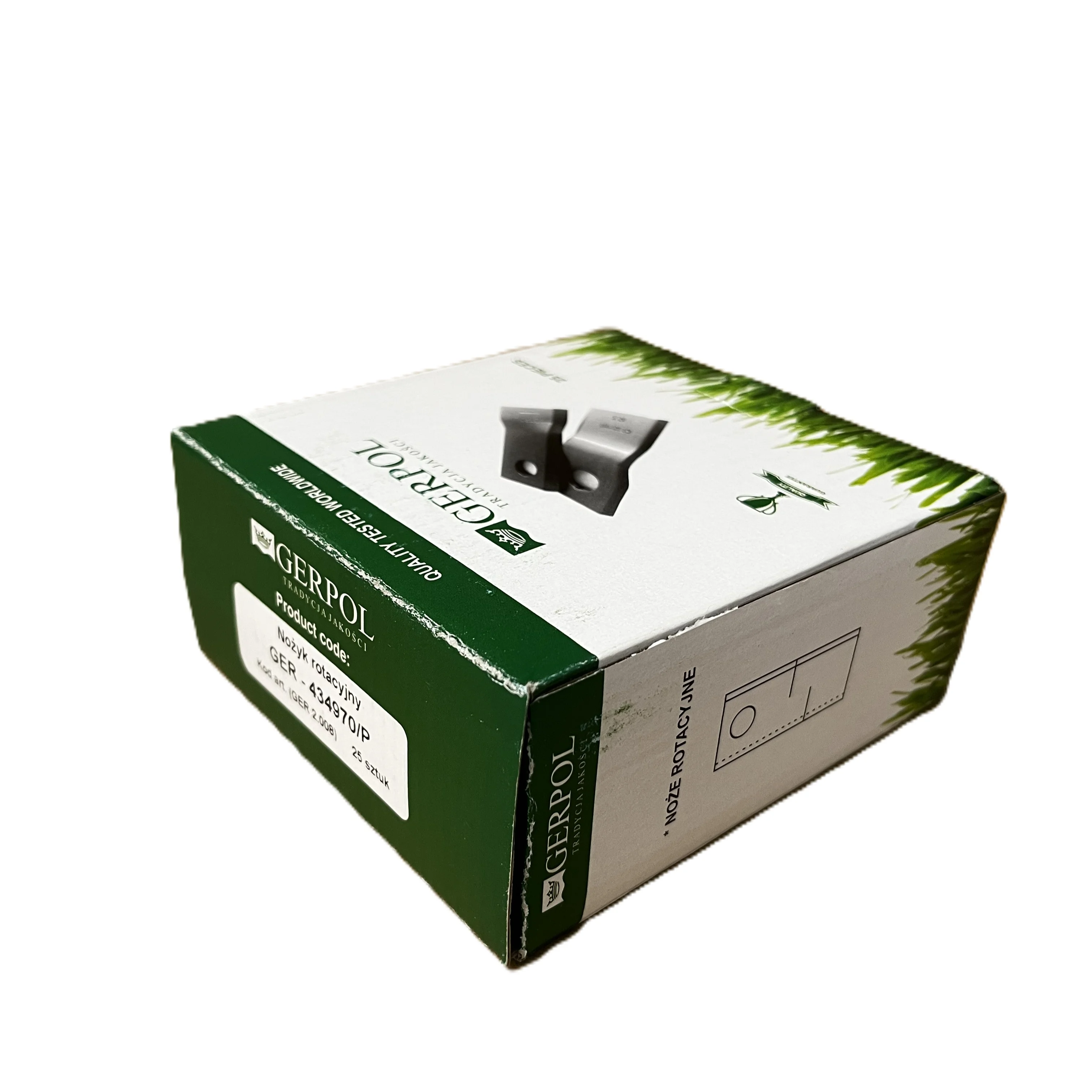 Gerpol - 434970 - Mähklinge rechts - Packung mit 25 Stück