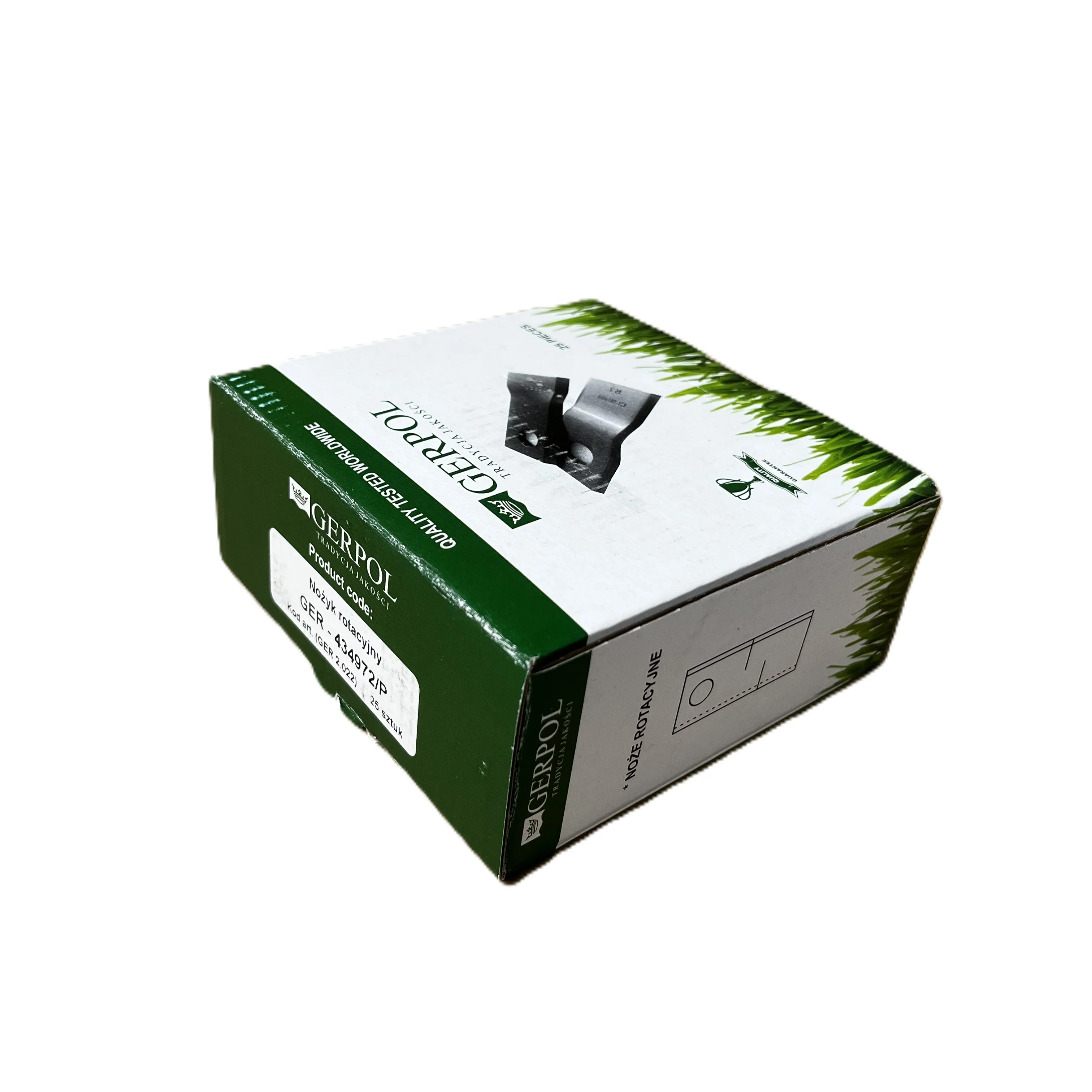 Gerpol - 434972 - Mähklinge rechts - Packung mit 25 Stück