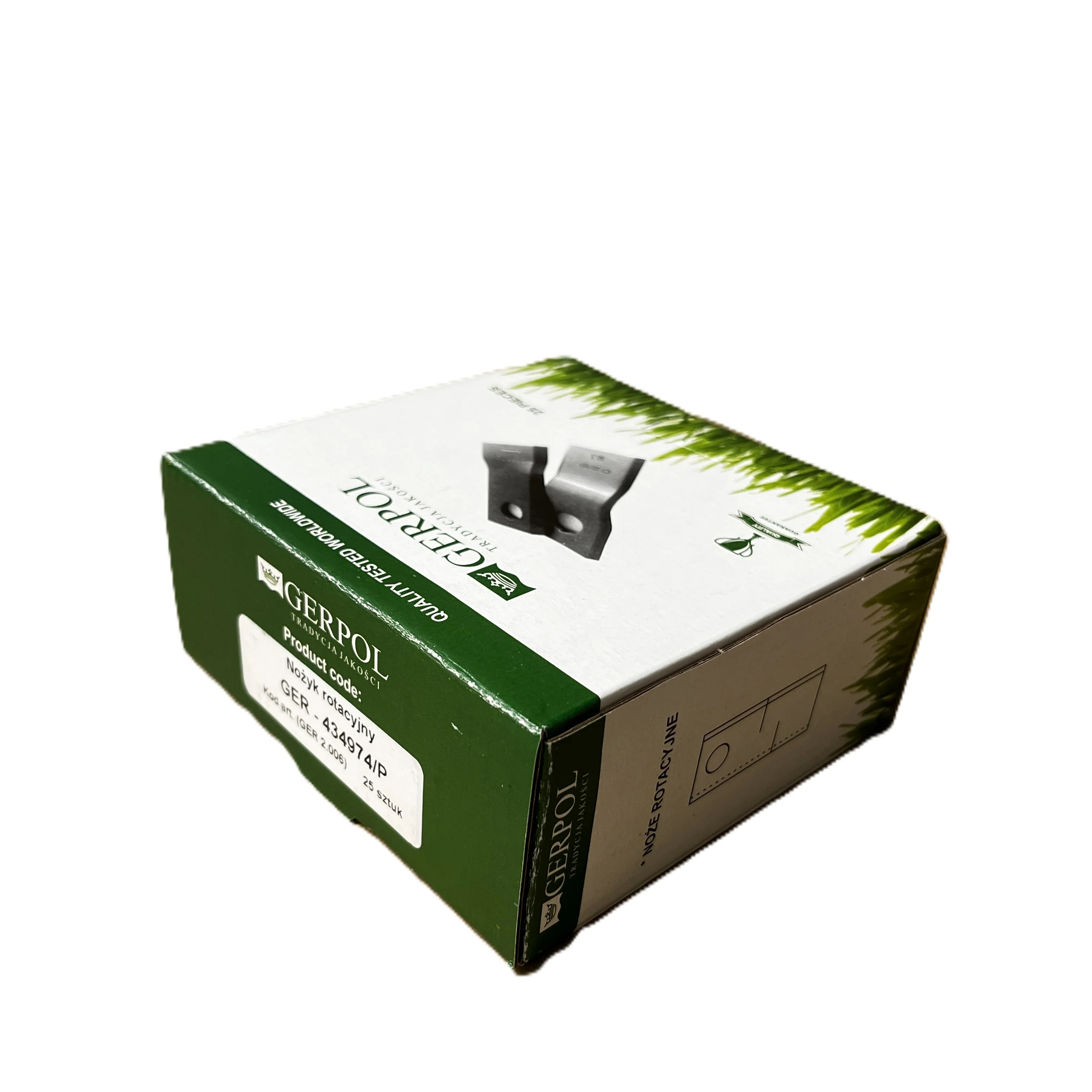Gerpol - 434974 - Mähklinge rechts - Packung mit 25 Stück