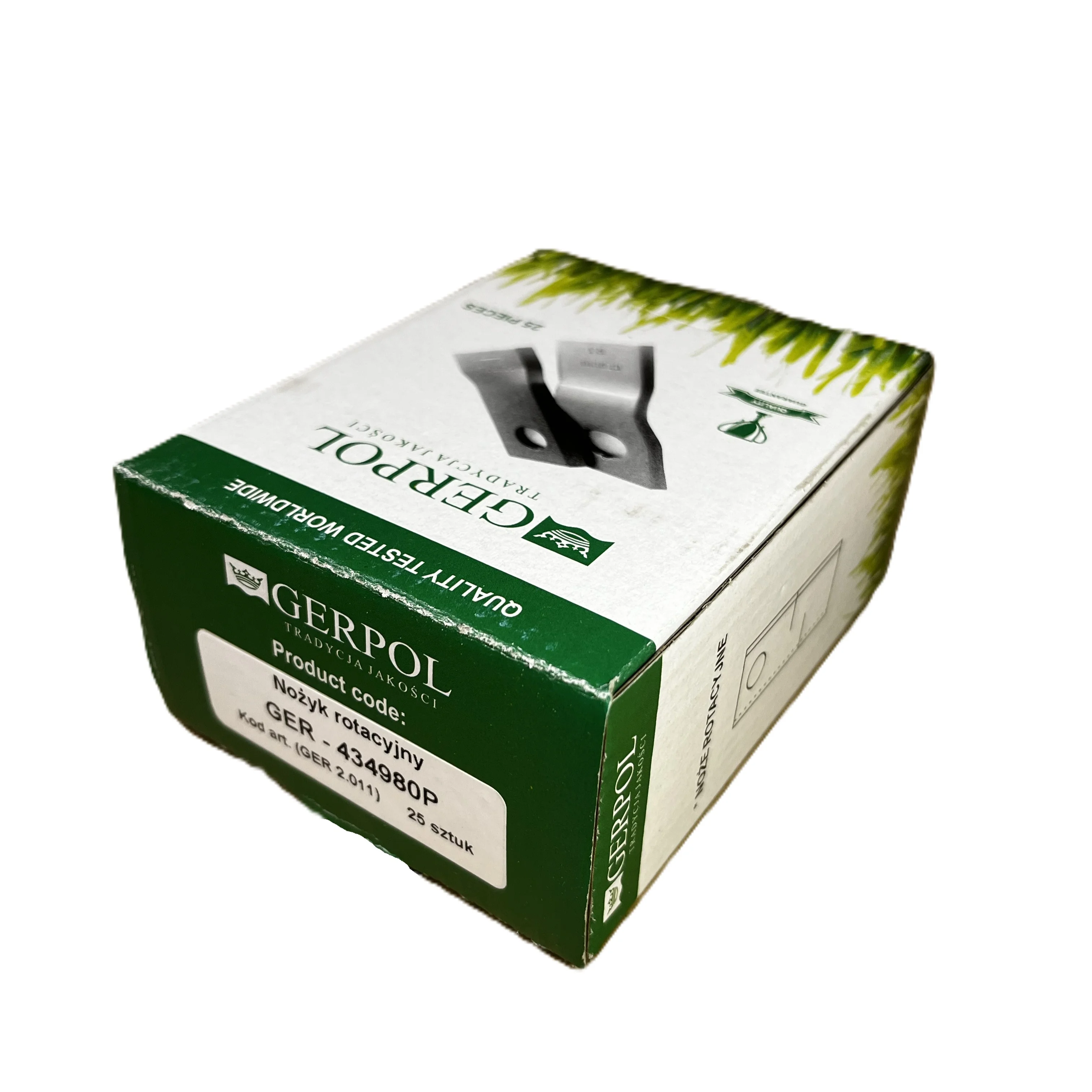 Gerpol - 434980 - Mähklinge rechts - Packung mit 25 Stück