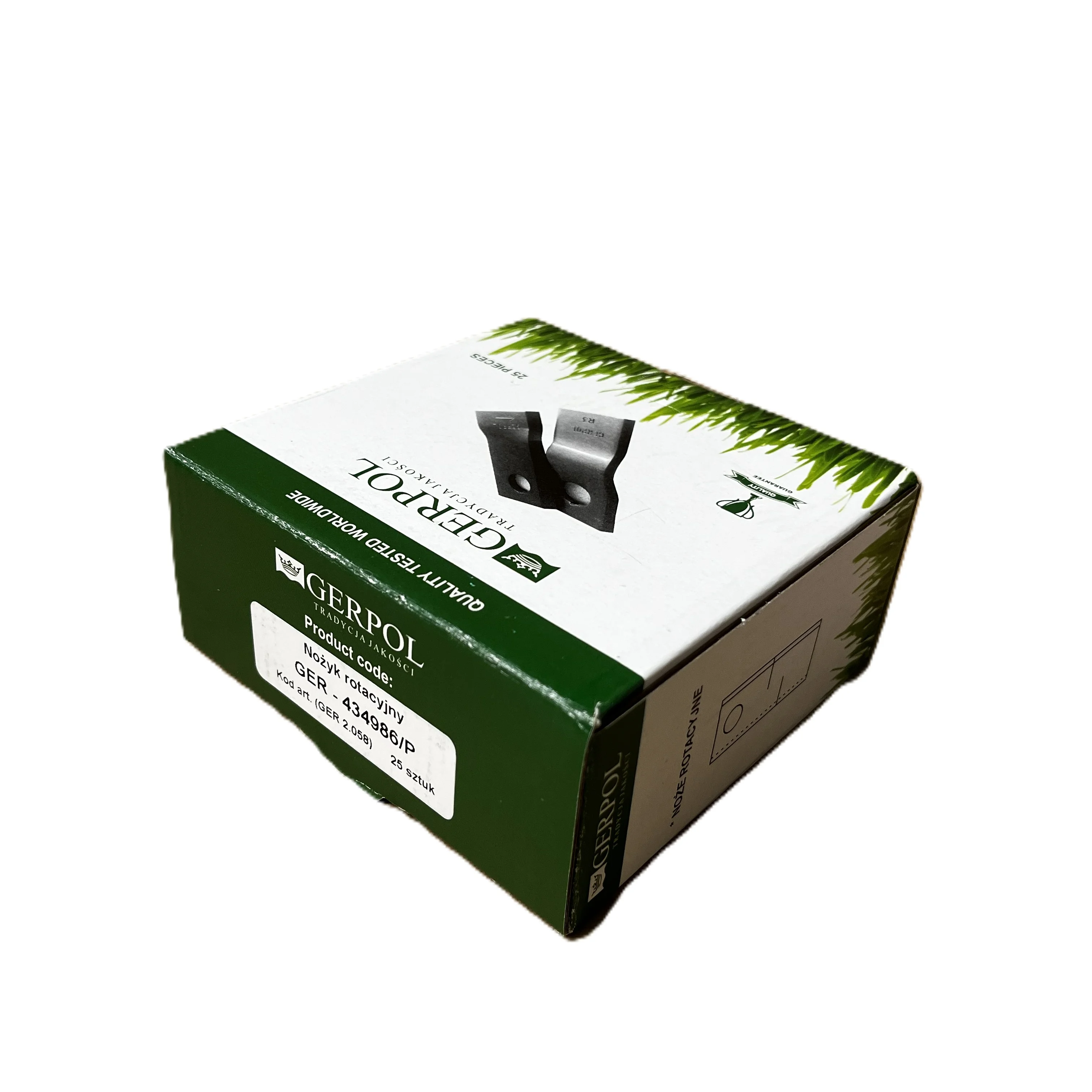 Gerpol - 434986 - Mähklinge rechts - Packung mit 25 Stück