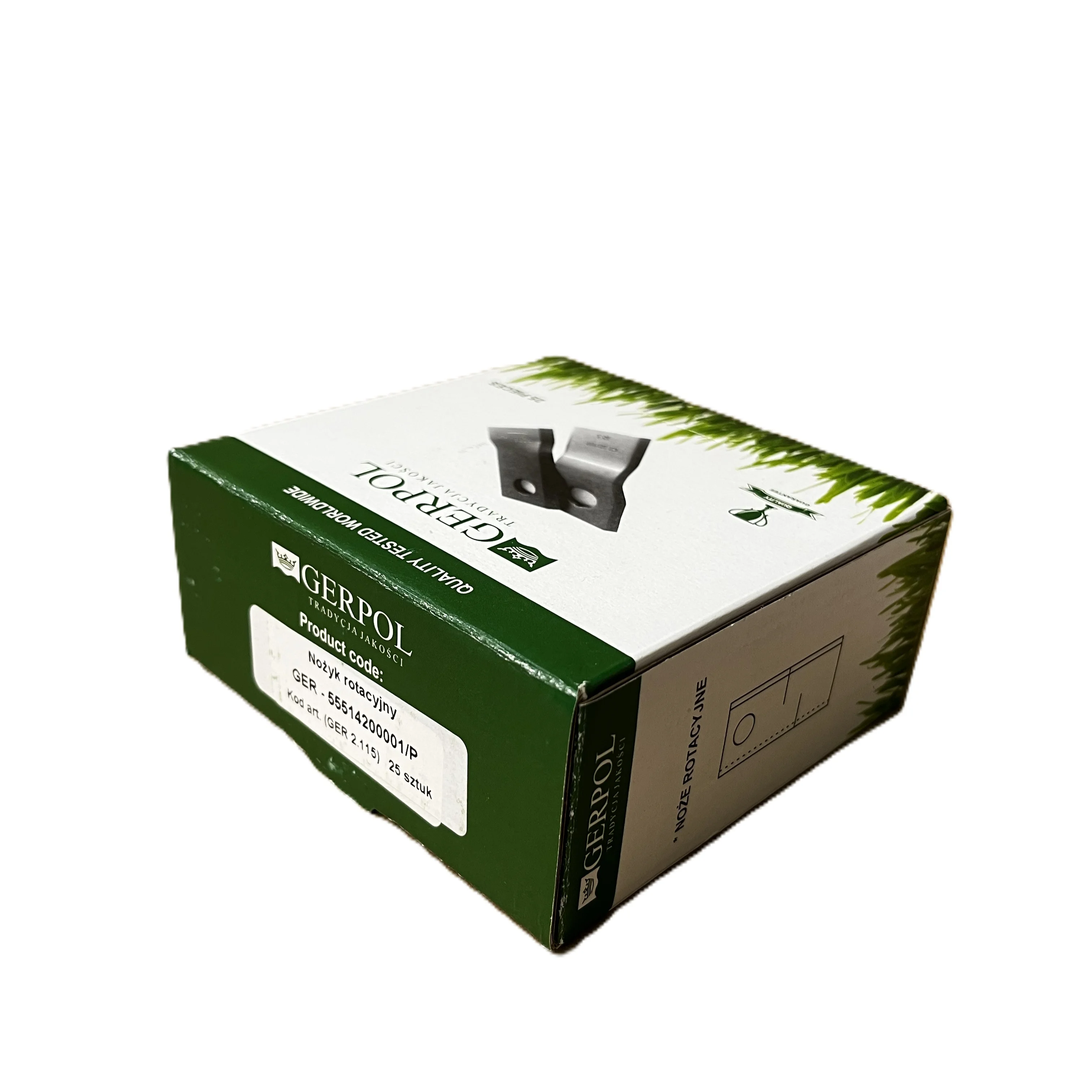 Gerpol - 551420001 - Mähklinge rechts - Packung mit 25 Stück