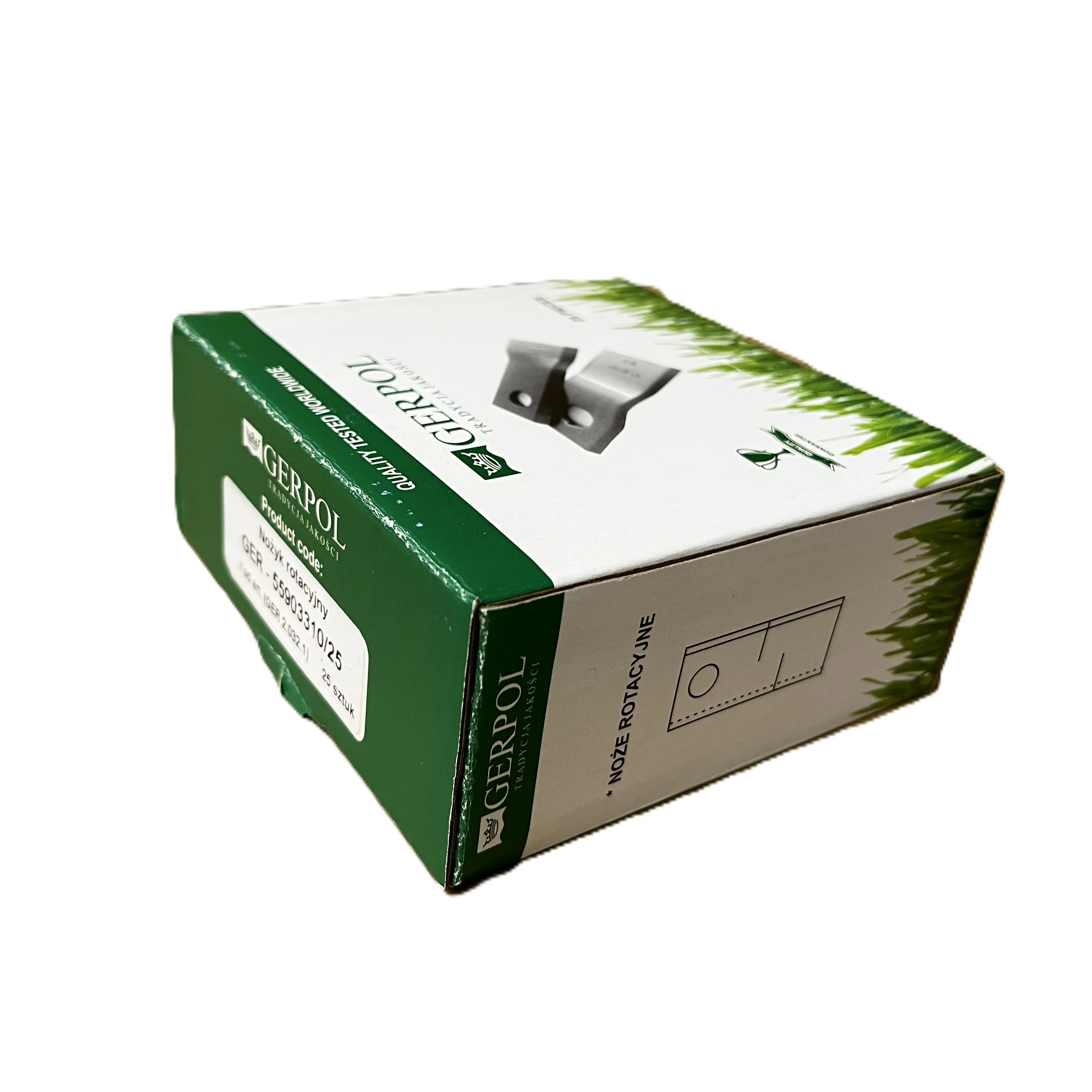Gerpol - 55903310/21 - Mähklinge rechts - Packung mit 25 Stück