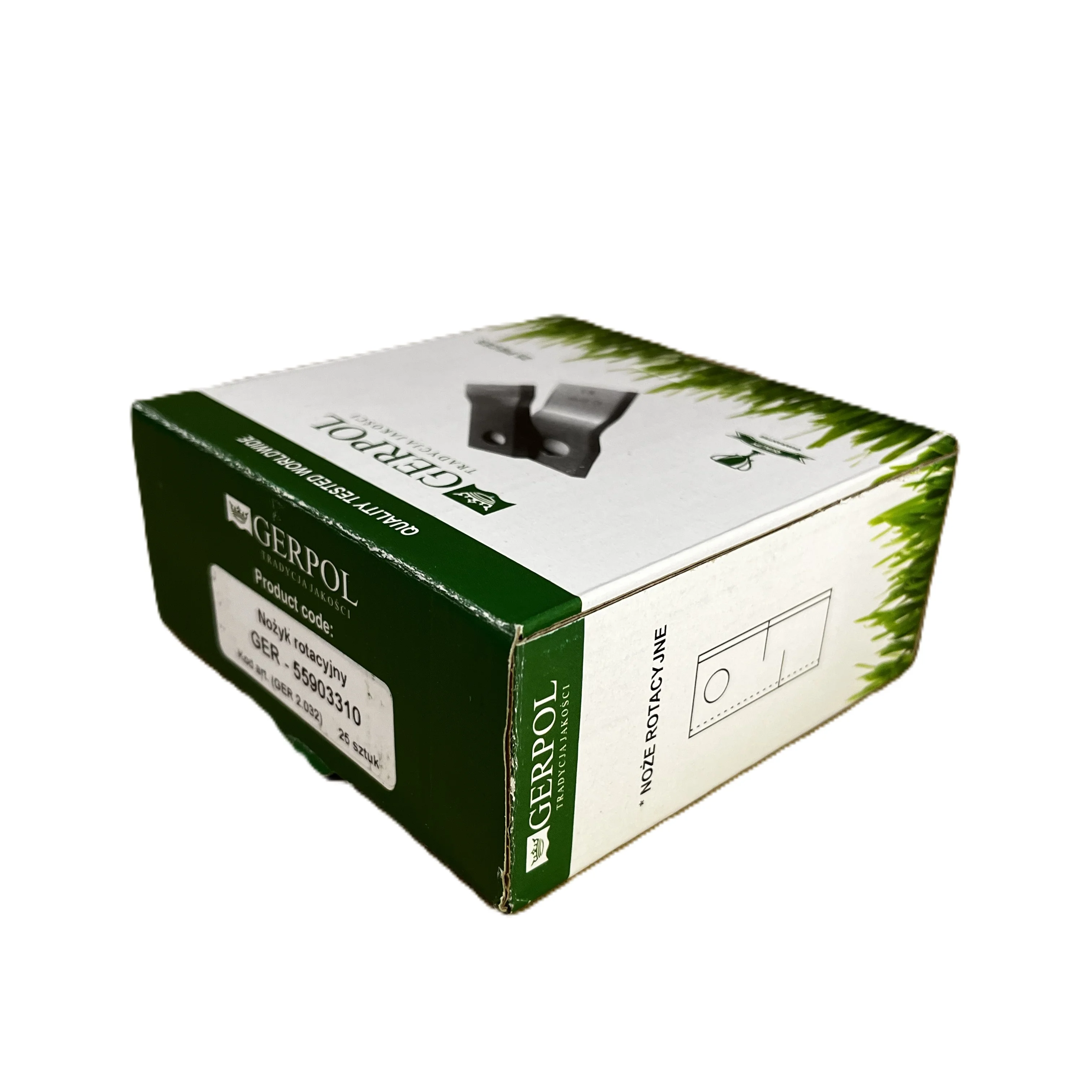 Gerpol - 55903310 - Mähklinge rechts - Packung mit 25 Stück