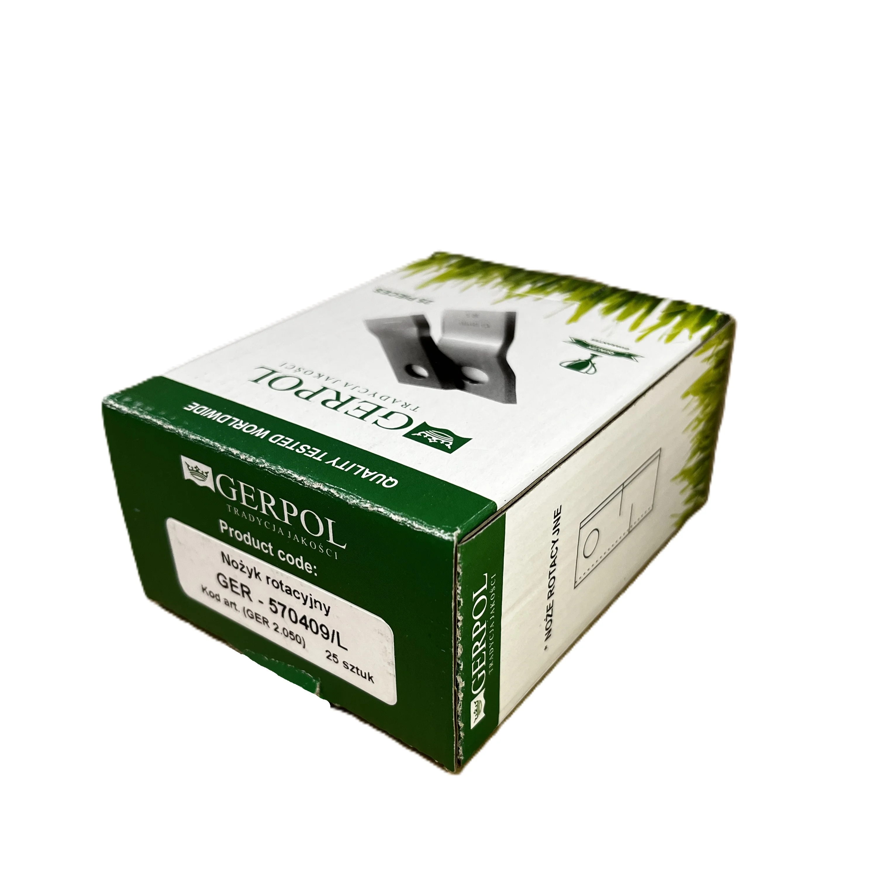 Gerpol - 570409 - Mähklinge links - Packung mit 25 Stück