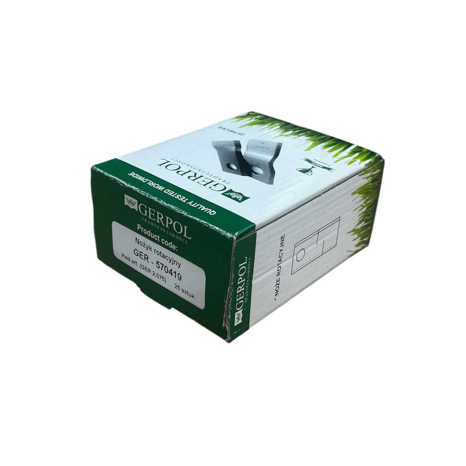 Gerpol - 570419 - Mähklinge links - Packung mit 25 Stück