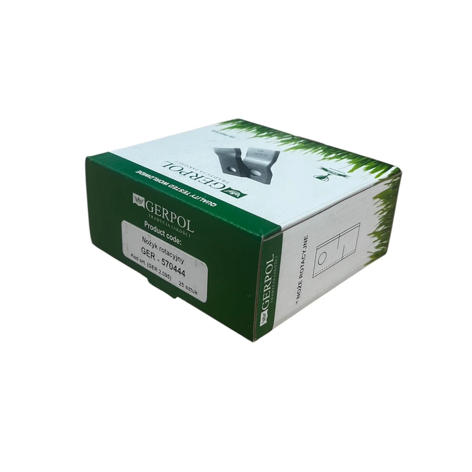 Gerpol - 570444 - Mähklinge rechts - Packung mit 25 Stück