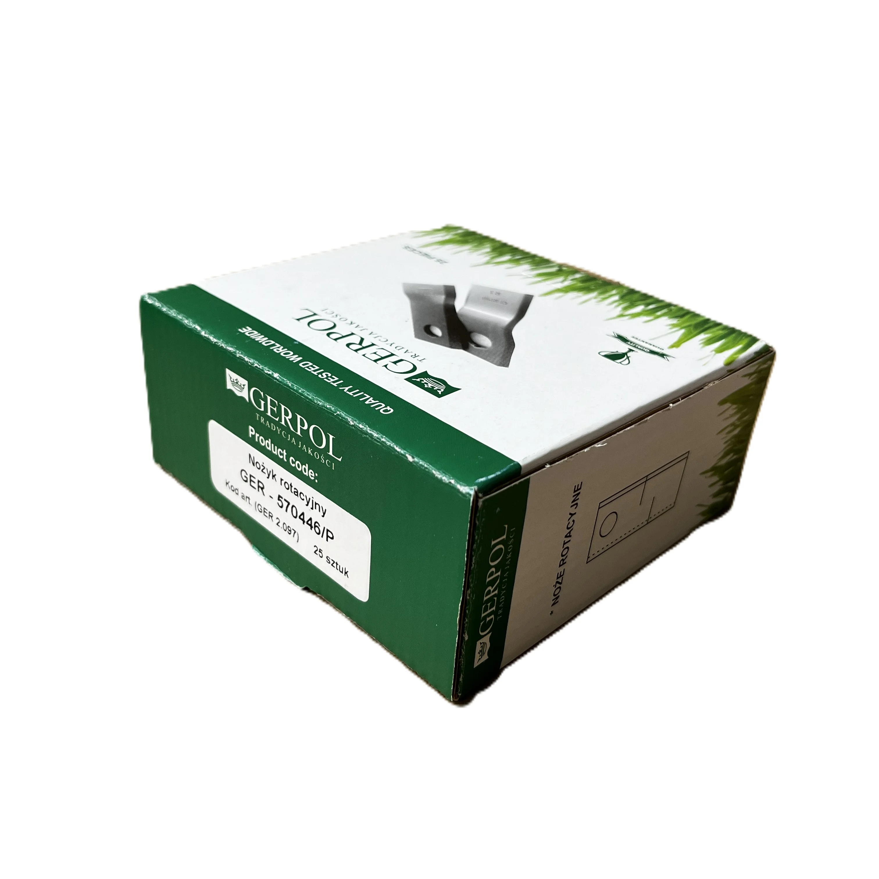 Gerpol - 570446 - Mähklinge rechts - Packung mit 25 Stück