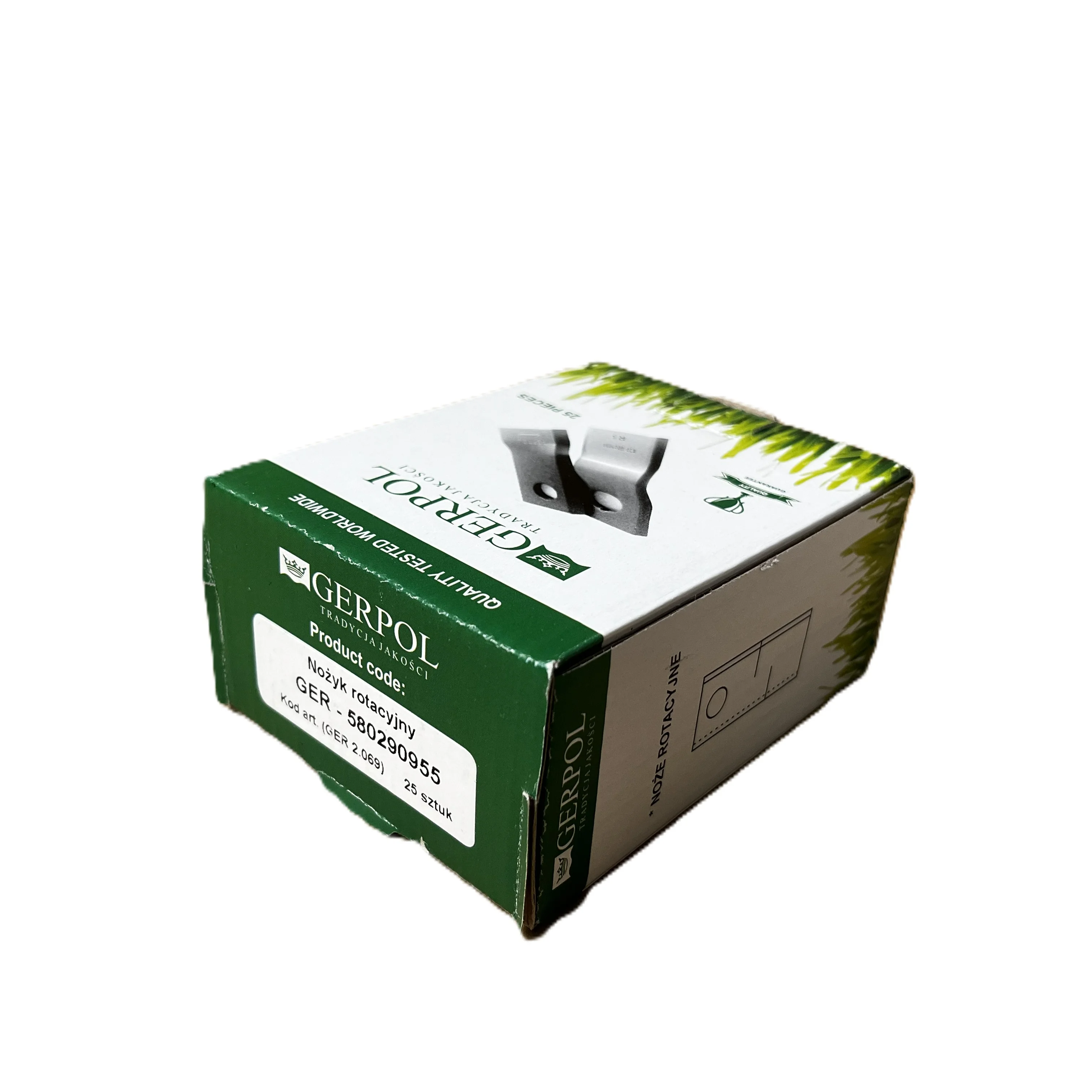 Gerpol - 58029095 - Mähklinge rechts - Packung mit 25 Stück